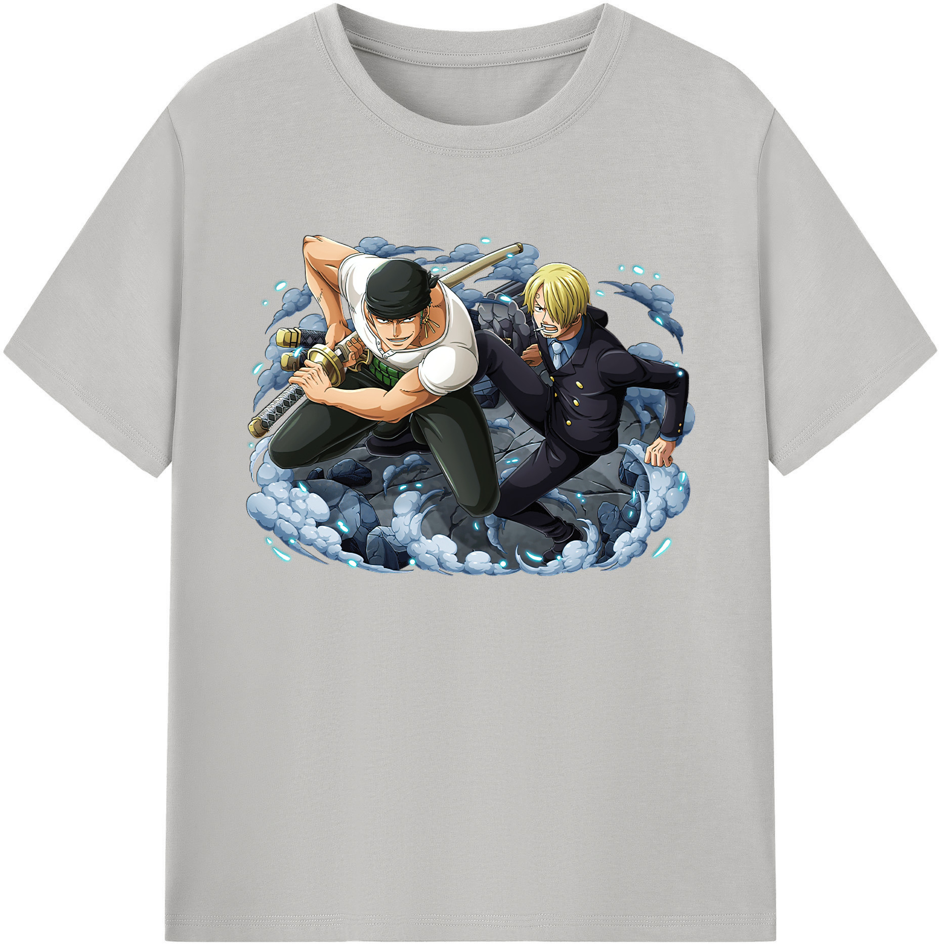 ワンピース ロロノア・ゾロ ONE PIECE Roronoa Zoro 綿100％ メンズ半袖Tシャツ｜肌触りやわらか＆通気性