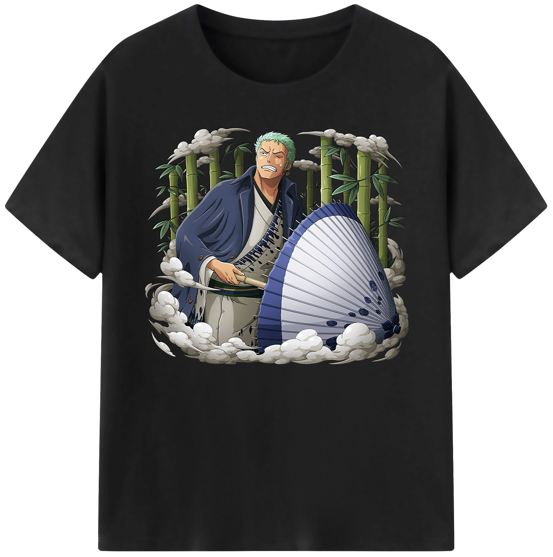 ワンピース ロロノア・ゾロ ONE PIECE Roronoa Zoro 綿100％ メンズ半袖Tシャツ｜肌触りやわらか＆通気性