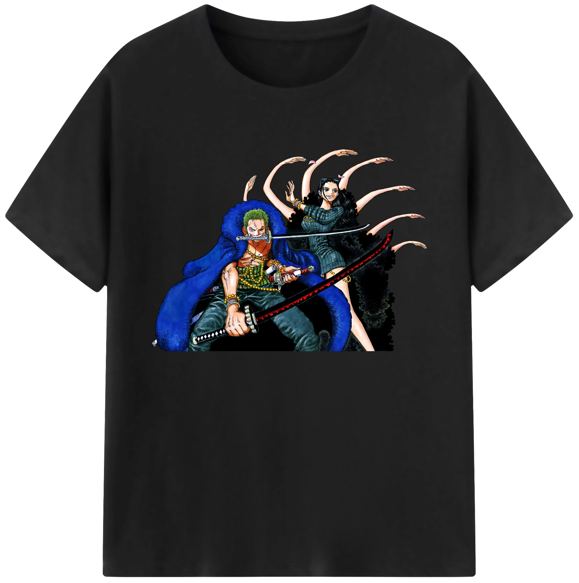 ワンピース ロロノア・ゾロ ONE PIECE Roronoa Zoro 綿100％ メンズ半袖Tシャツ｜肌触りやわらか＆通気性