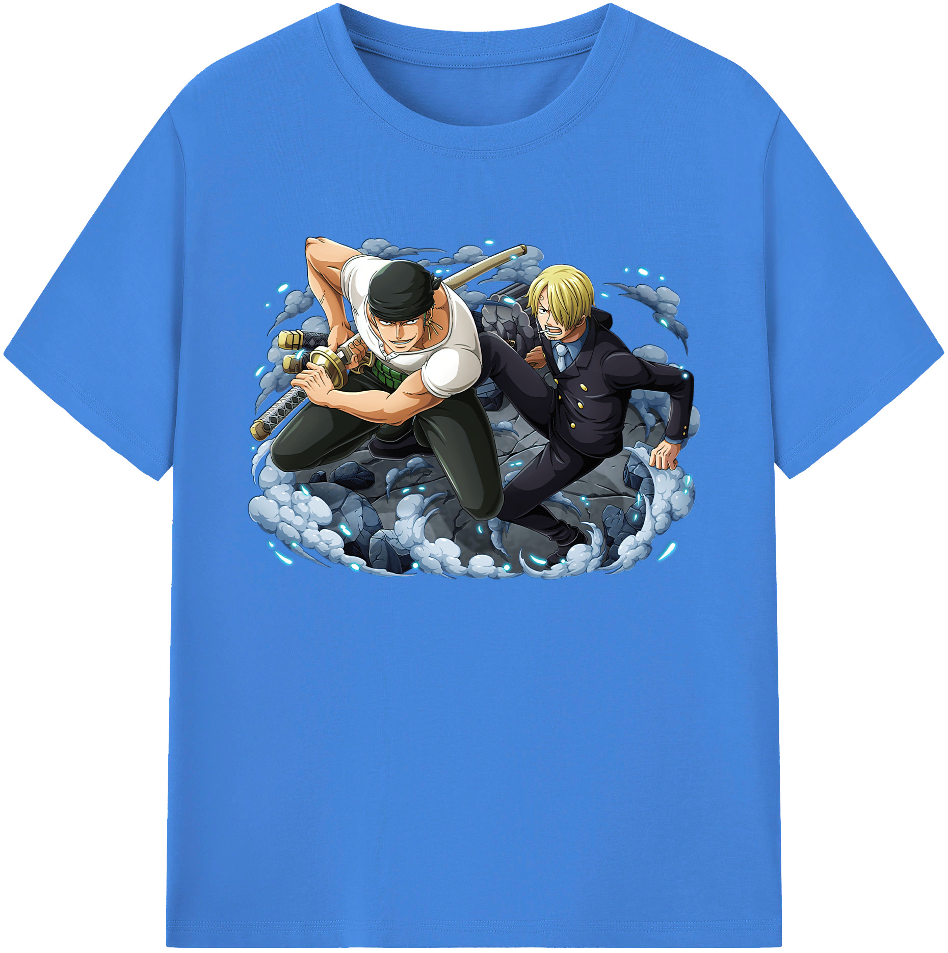 ワンピース ロロノア・ゾロ ONE PIECE Roronoa Zoro 綿100％ メンズ半袖Tシャツ｜肌触りやわらか＆通気性