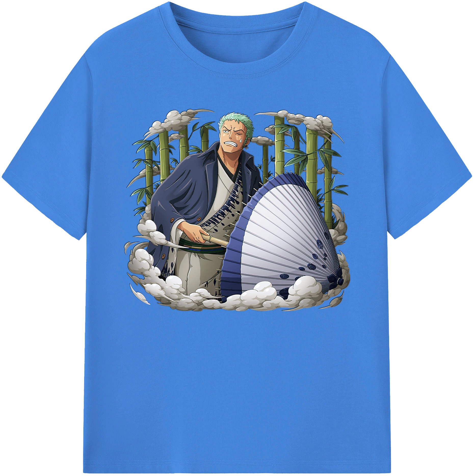 ワンピース ロロノア・ゾロ ONE PIECE Roronoa Zoro 綿100％ メンズ半袖Tシャツ｜肌触りやわらか＆通気性