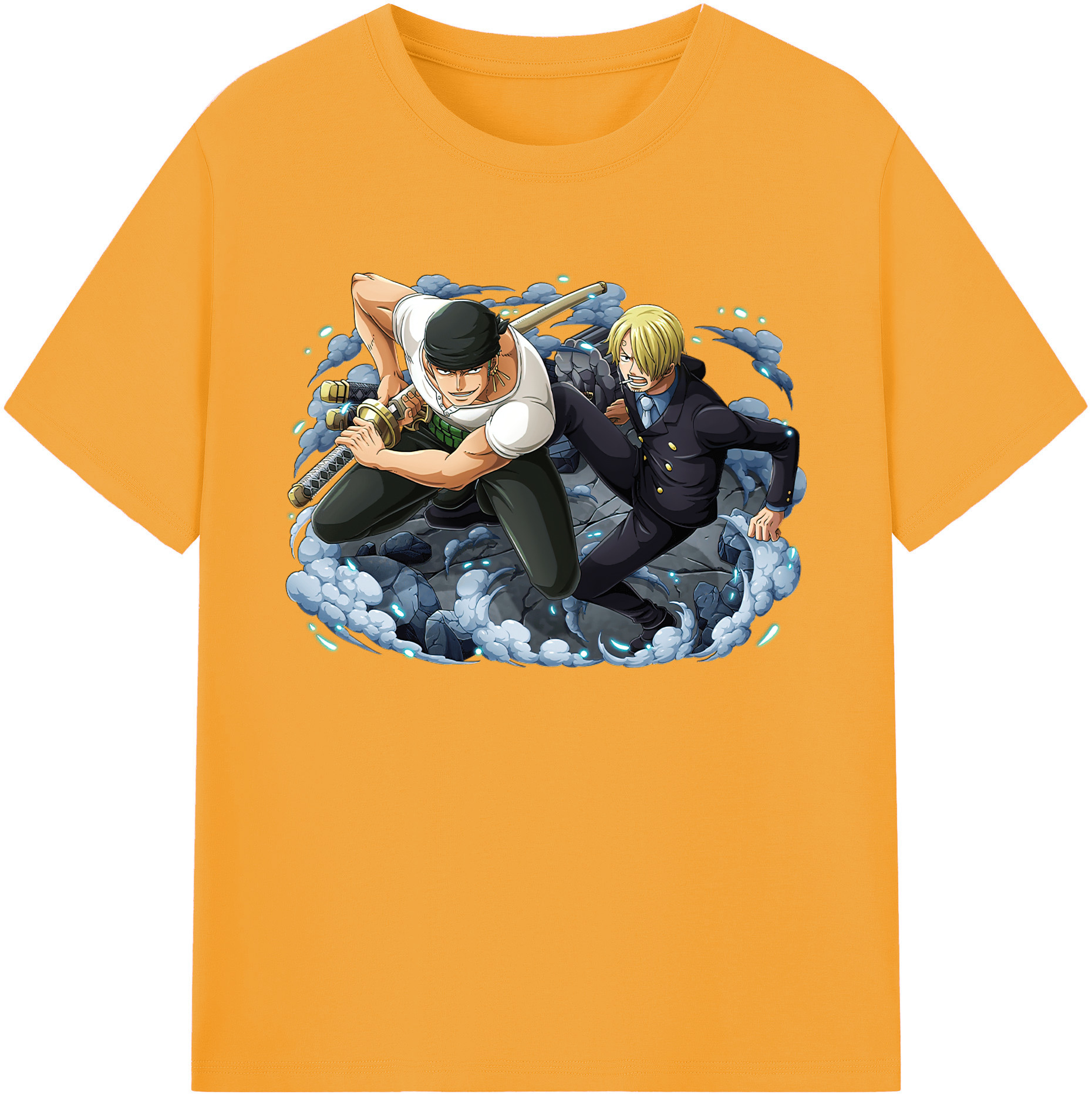 ワンピース ロロノア・ゾロ ONE PIECE Roronoa Zoro 綿100％ メンズ半袖Tシャツ｜肌触りやわらか＆通気性