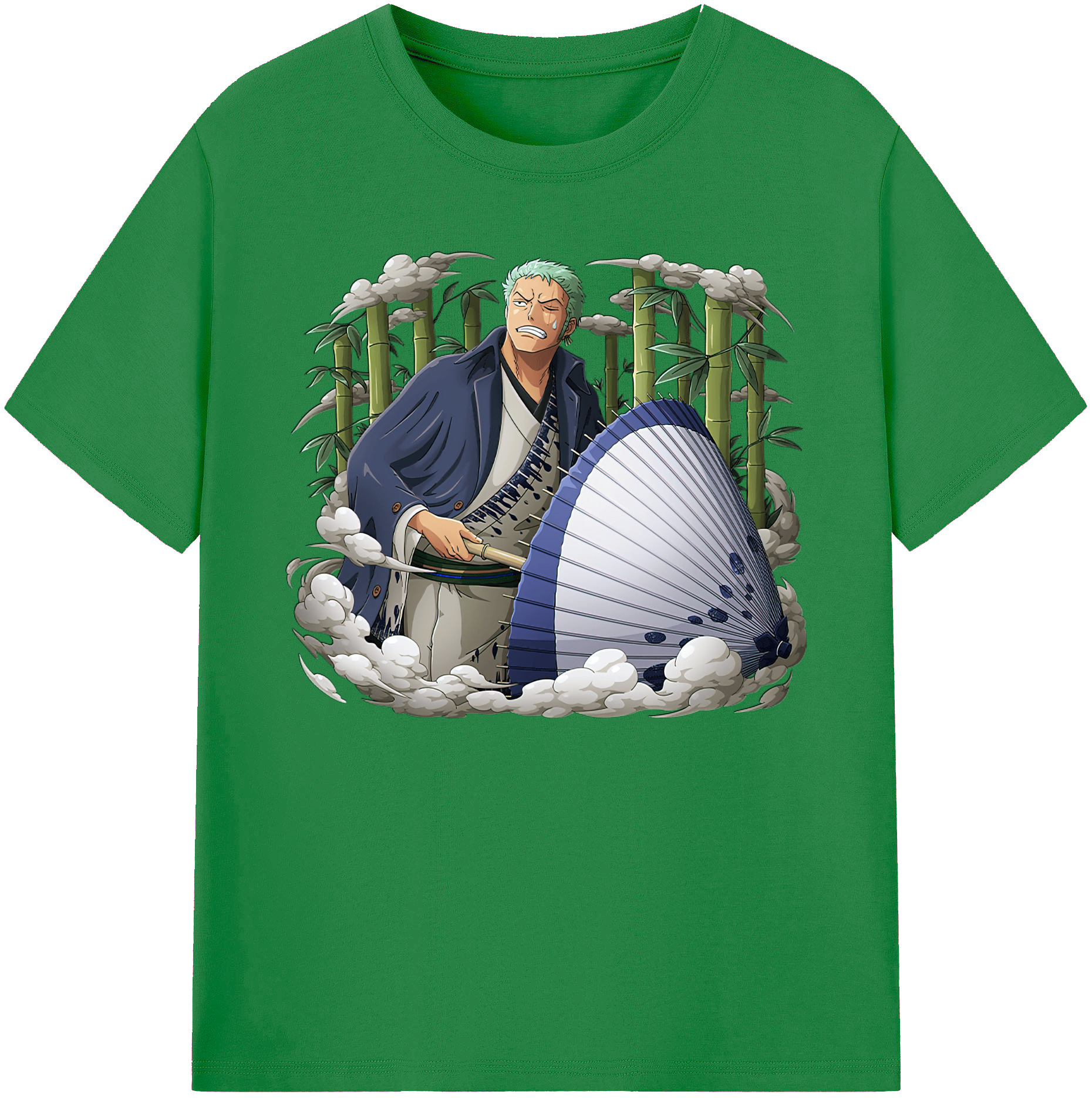 ワンピース ロロノア・ゾロ ONE PIECE Roronoa Zoro 綿100％ メンズ半袖Tシャツ｜肌触りやわらか＆通気性