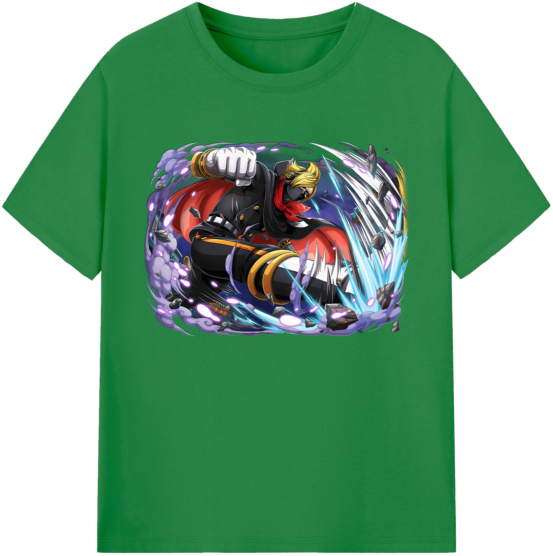 ワンピース ロロノア・ゾロ ONE PIECE Roronoa Zoro 綿100％ メンズ半袖Tシャツ｜肌触りやわらか＆通気性