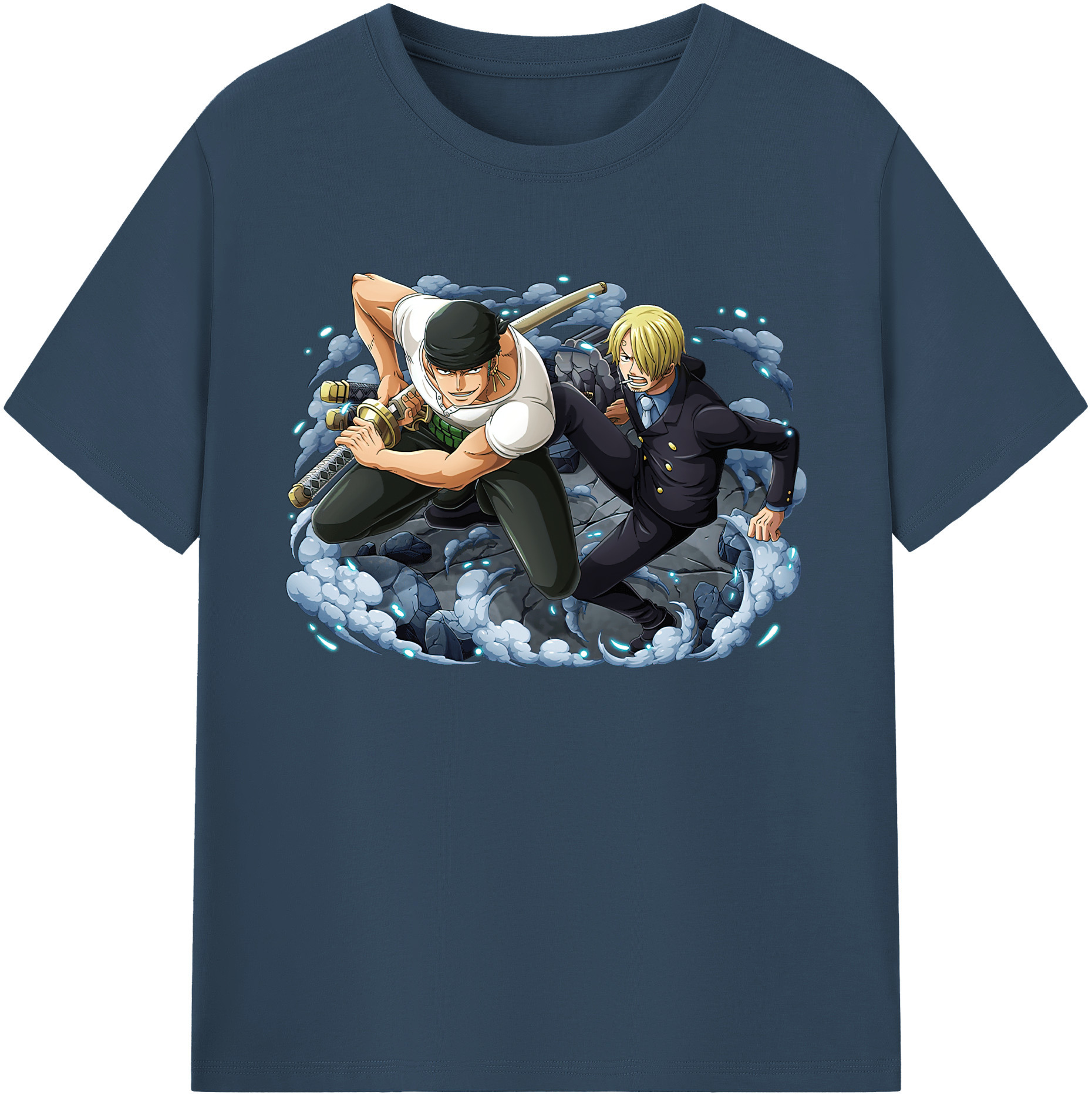 ワンピース ロロノア・ゾロ ONE PIECE Roronoa Zoro 綿100％ メンズ半袖Tシャツ｜肌触りやわらか＆通気性