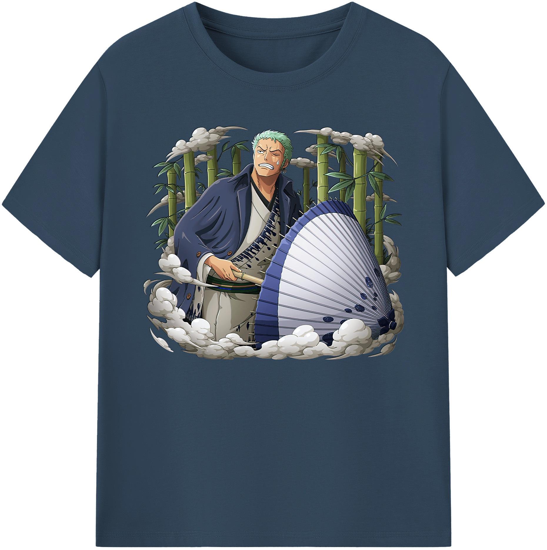 ワンピース ロロノア・ゾロ ONE PIECE Roronoa Zoro 綿100％ メンズ半袖Tシャツ｜肌触りやわらか＆通気性