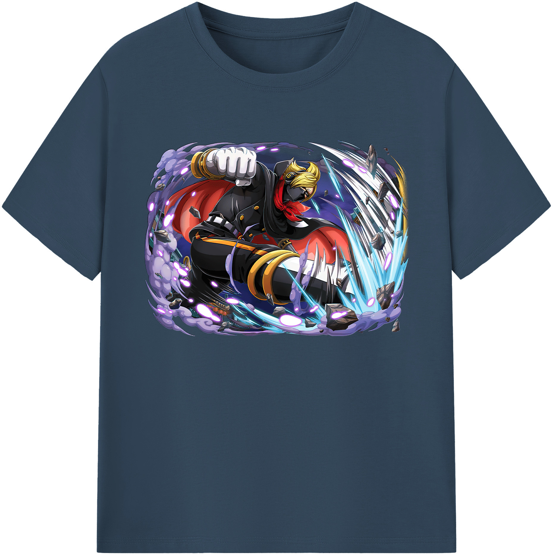 ワンピース ロロノア・ゾロ ONE PIECE Roronoa Zoro 綿100％ メンズ半袖Tシャツ｜肌触りやわらか＆通気性