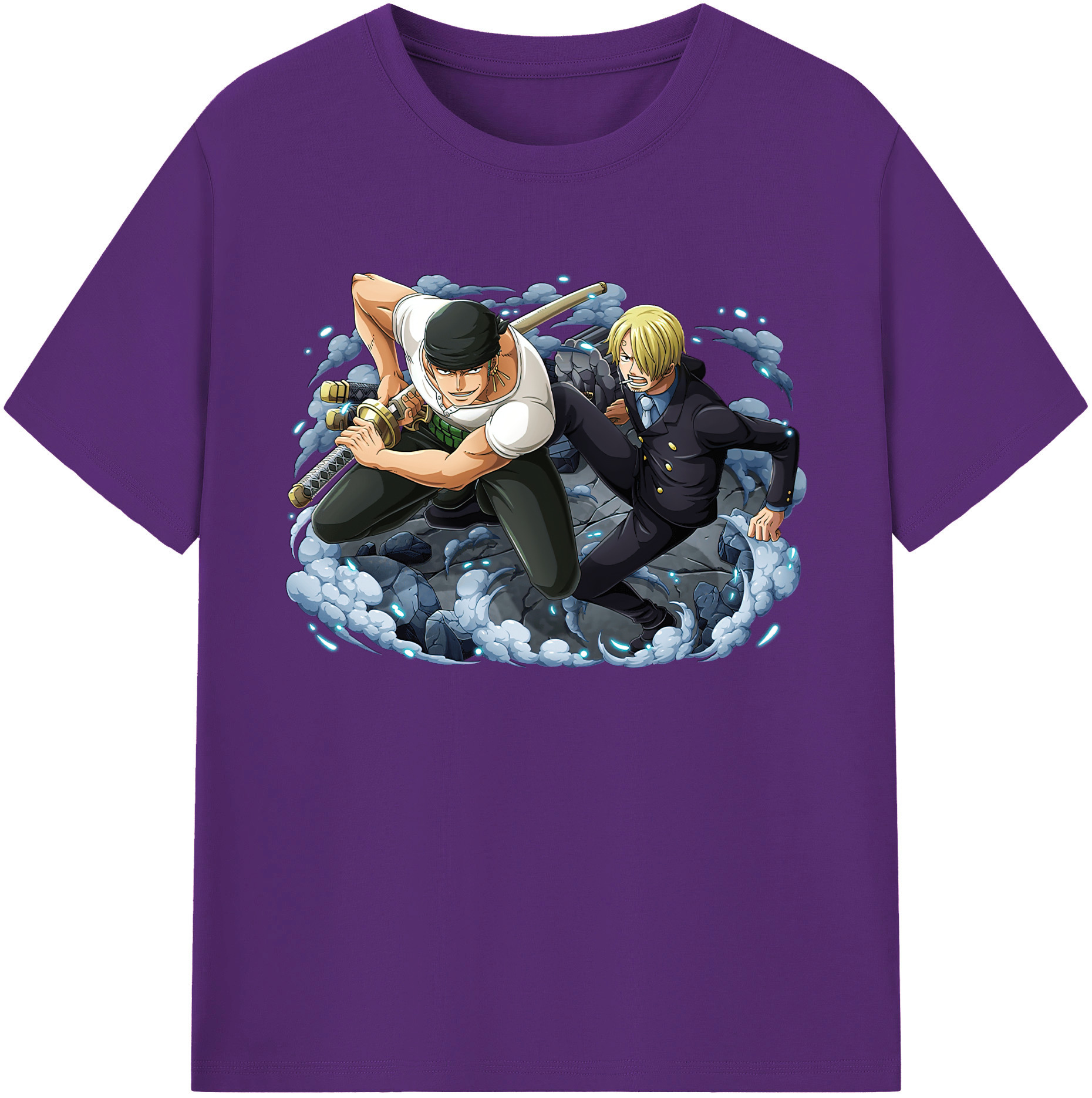 ワンピース ロロノア・ゾロ ONE PIECE Roronoa Zoro 綿100％ メンズ半袖Tシャツ｜肌触りやわらか＆通気性