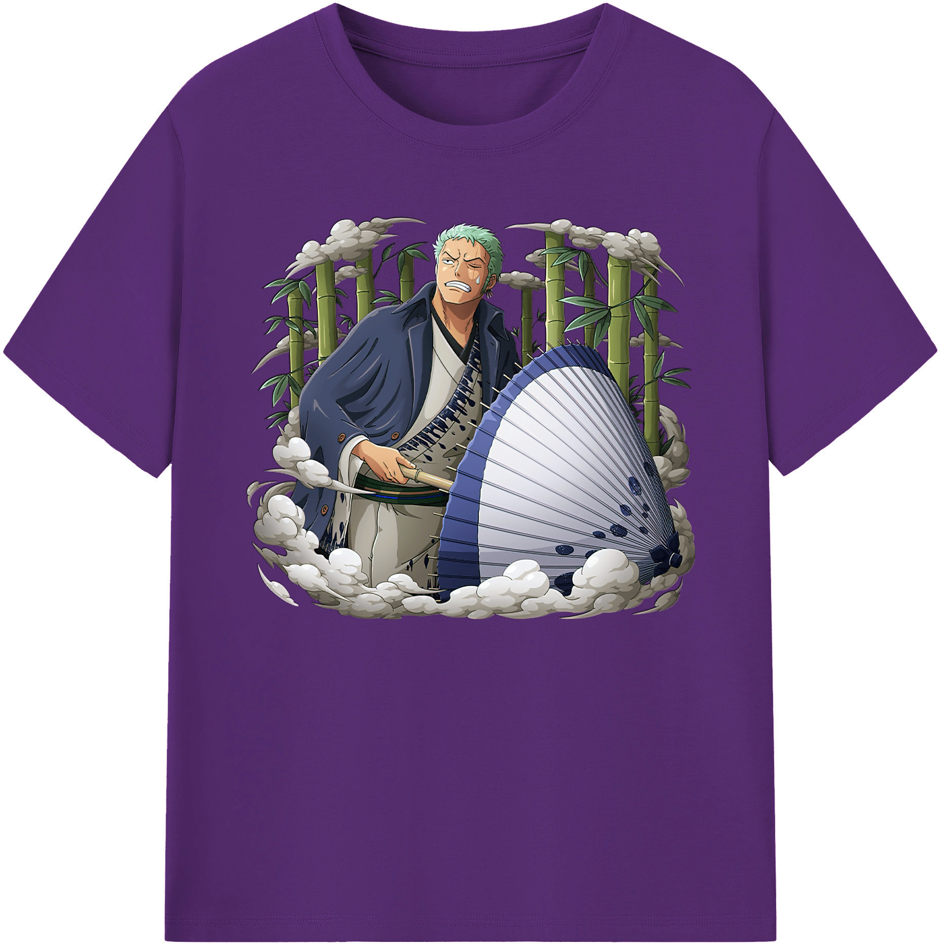 ワンピース ロロノア・ゾロ ONE PIECE Roronoa Zoro 綿100％ メンズ半袖Tシャツ｜肌触りやわらか＆通気性