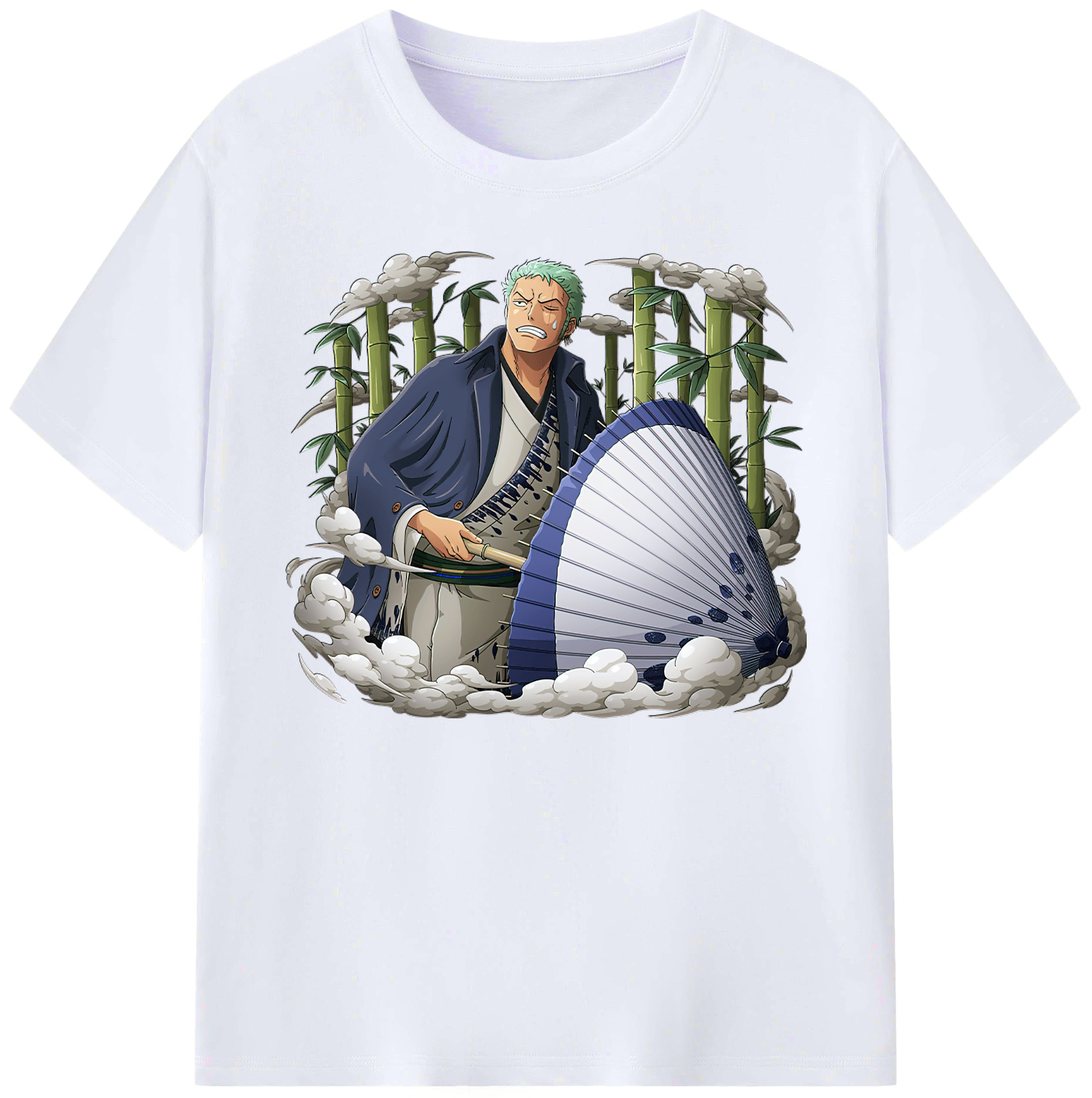 ワンピース ロロノア・ゾロ ONE PIECE Roronoa Zoro 綿100％ メンズ半袖Tシャツ｜肌触りやわらか＆通気性