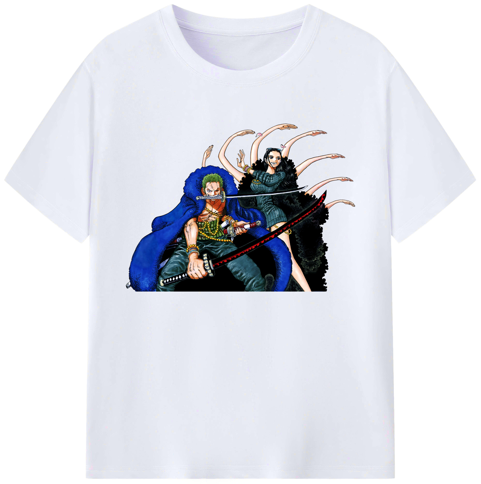 ワンピース ロロノア・ゾロ ONE PIECE Roronoa Zoro 綿100％ メンズ半袖Tシャツ｜肌触りやわらか＆通気性