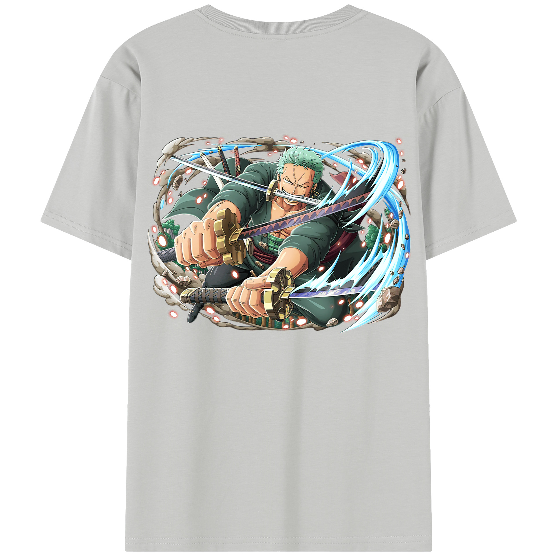 ワンピース ロロノア・ゾロ ONE PIECE Roronoa Zoro レディース半袖Tシャツ(バックプリント)