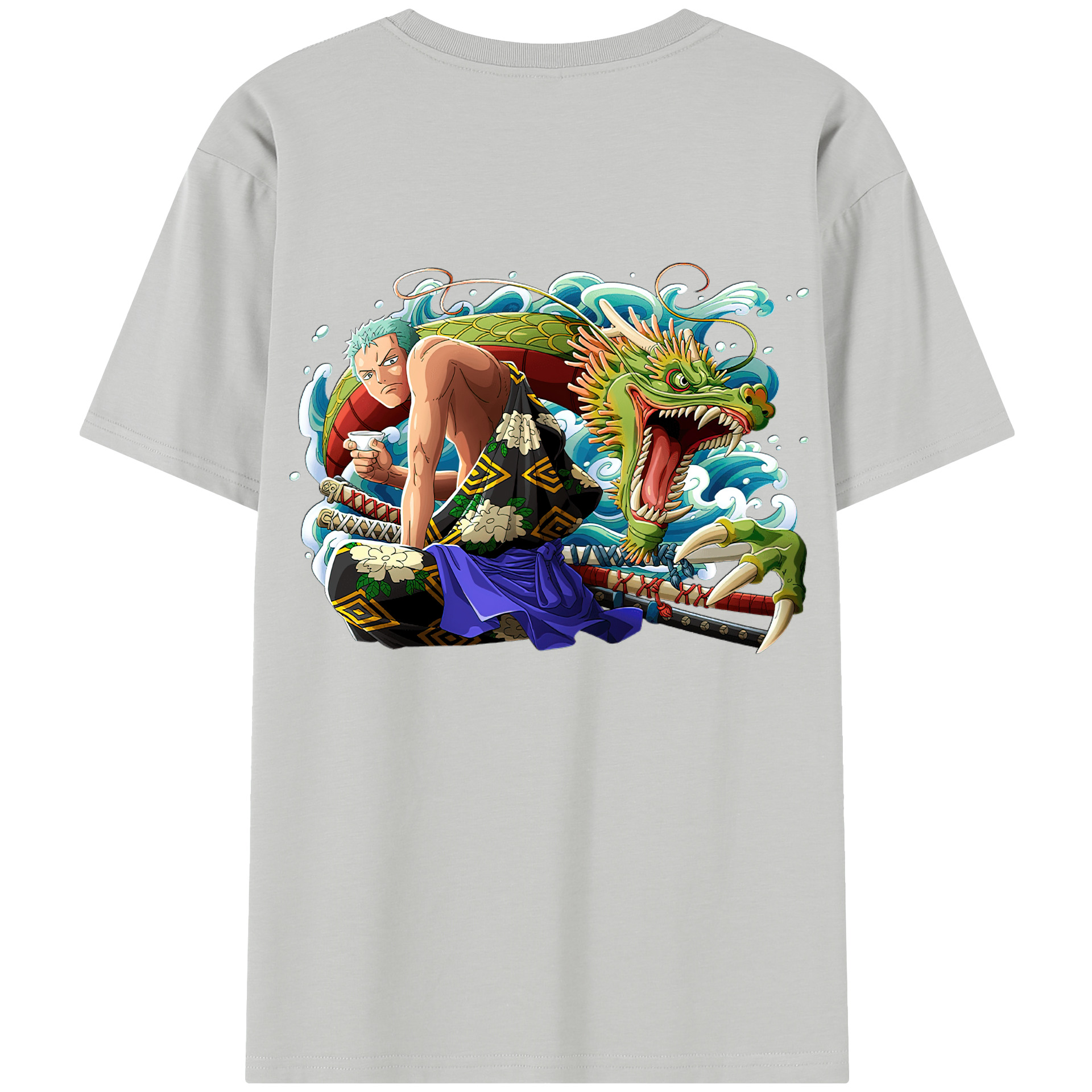 ワンピース ロロノア・ゾロ ONE PIECE Roronoa Zoro レディース半袖Tシャツ(バックプリント)