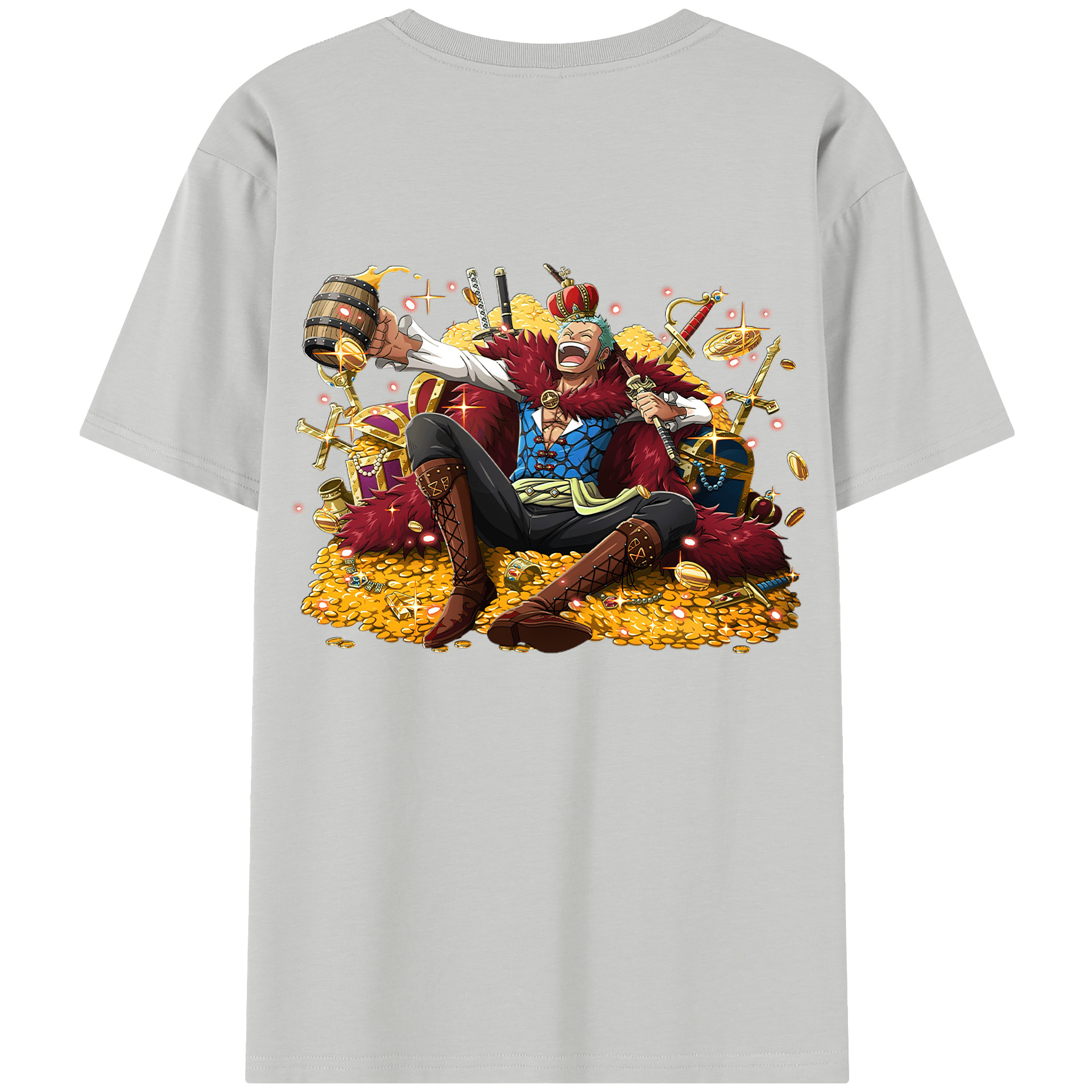 ワンピース ロロノア・ゾロ ONE PIECE Roronoa Zoro レディース半袖Tシャツ(バックプリント)