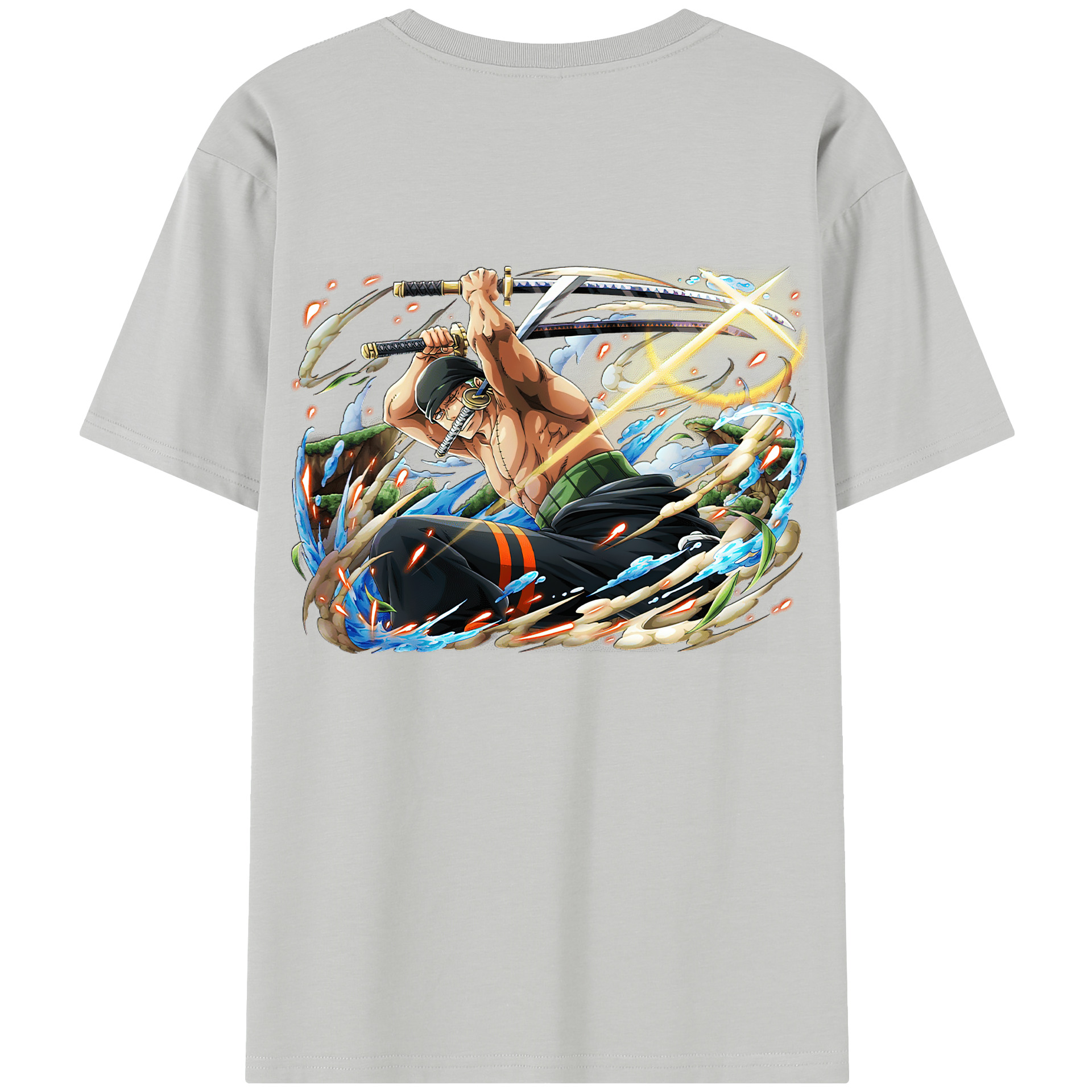 ワンピース ロロノア・ゾロ ONE PIECE Roronoa Zoro レディース半袖Tシャツ(バックプリント)