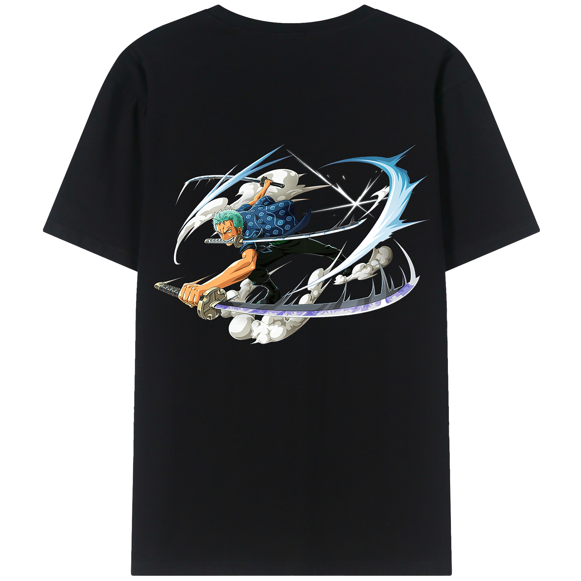 ワンピース ロロノア・ゾロ ONE PIECE Roronoa Zoro レディース半袖Tシャツ(バックプリント)