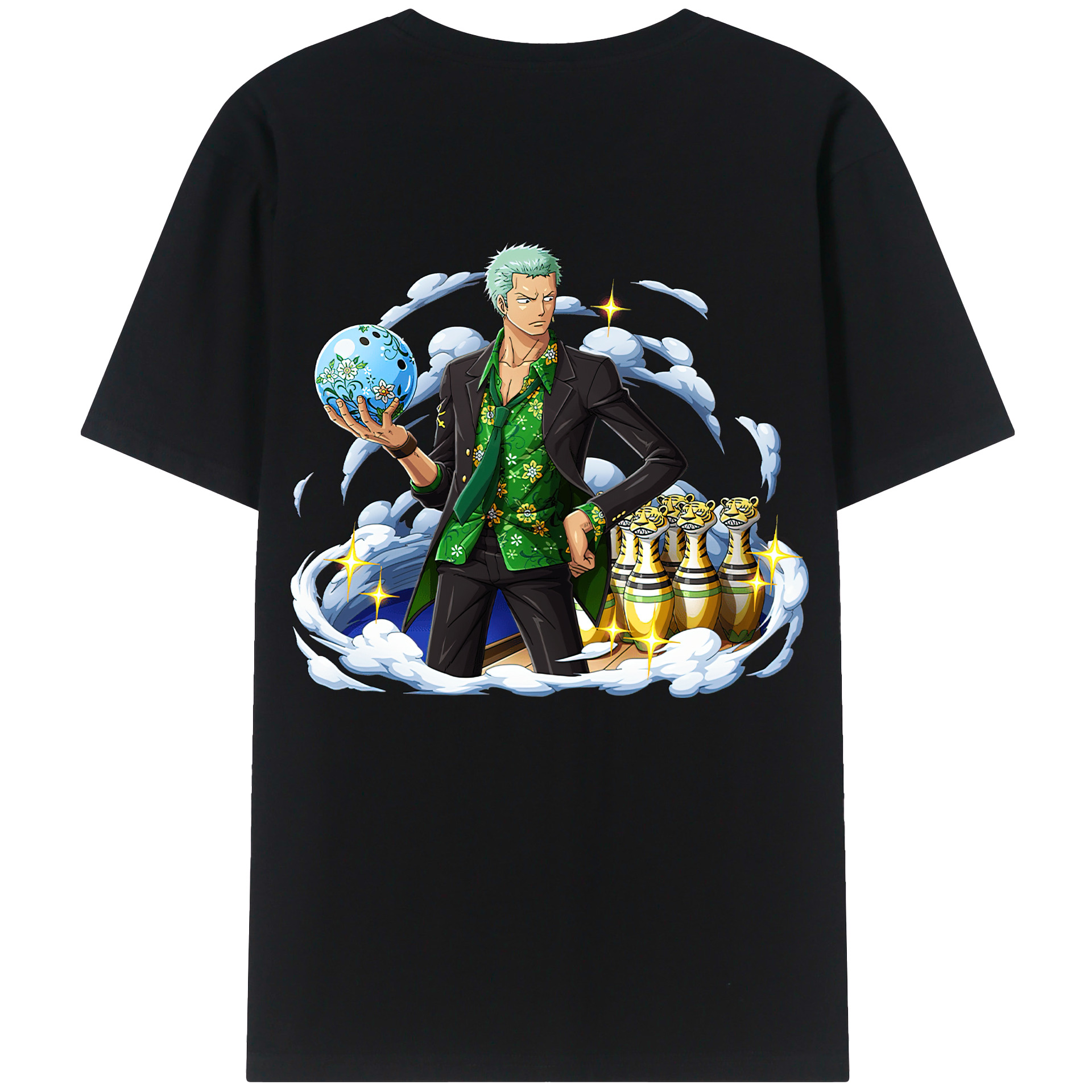 ワンピース ロロノア・ゾロ ONE PIECE Roronoa Zoro レディース半袖Tシャツ(バックプリント)