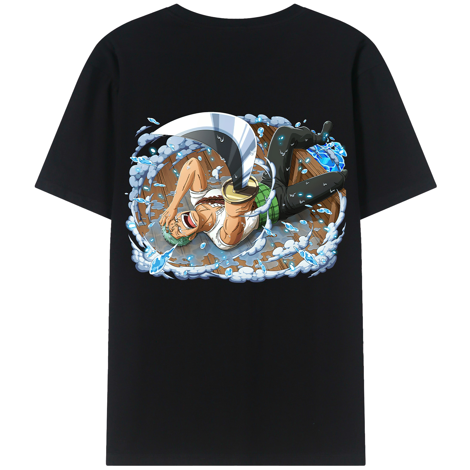 ワンピース ロロノア・ゾロ ONE PIECE Roronoa Zoro レディース半袖Tシャツ(バックプリント)