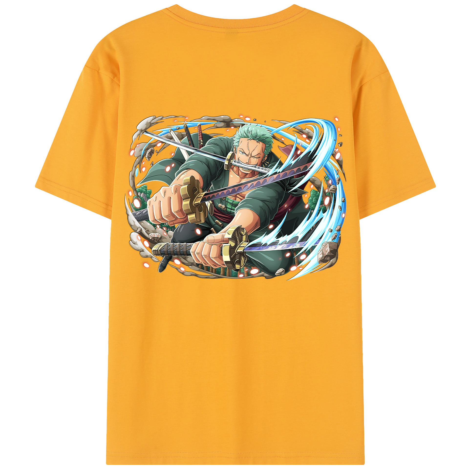 ワンピース ロロノア・ゾロ ONE PIECE Roronoa Zoro レディース半袖Tシャツ(バックプリント)