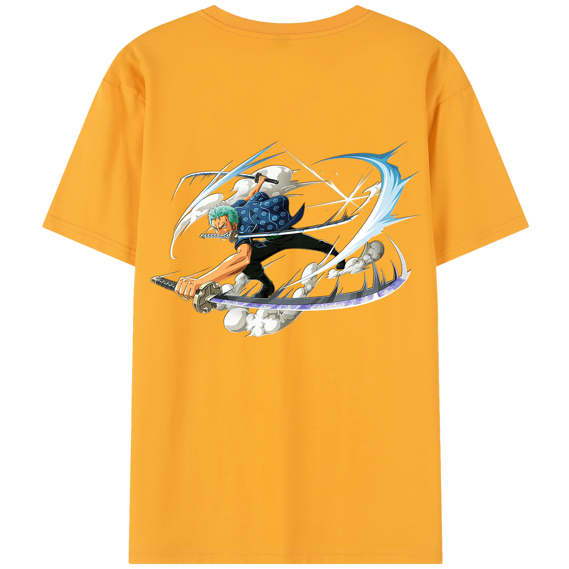 ワンピース ロロノア・ゾロ ONE PIECE Roronoa Zoro レディース半袖Tシャツ(バックプリント)