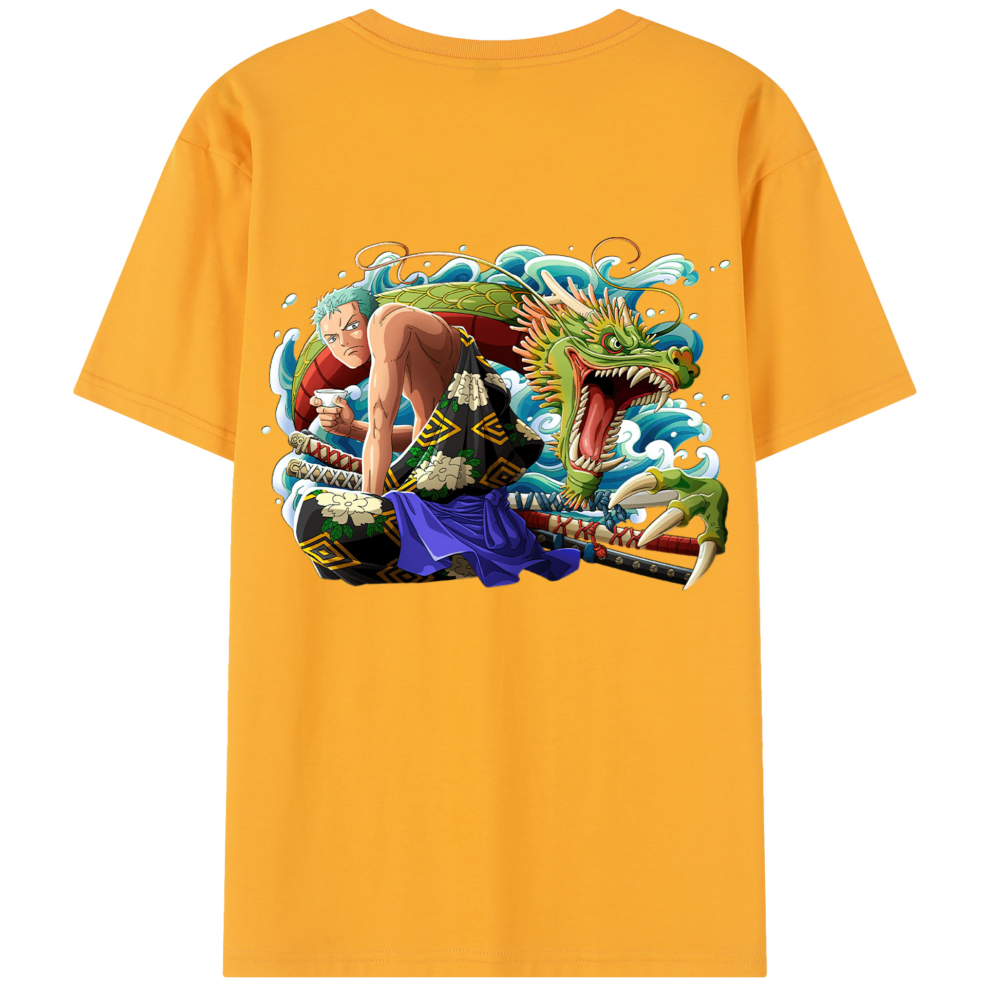 ワンピース ロロノア・ゾロ ONE PIECE Roronoa Zoro レディース半袖Tシャツ(バックプリント)