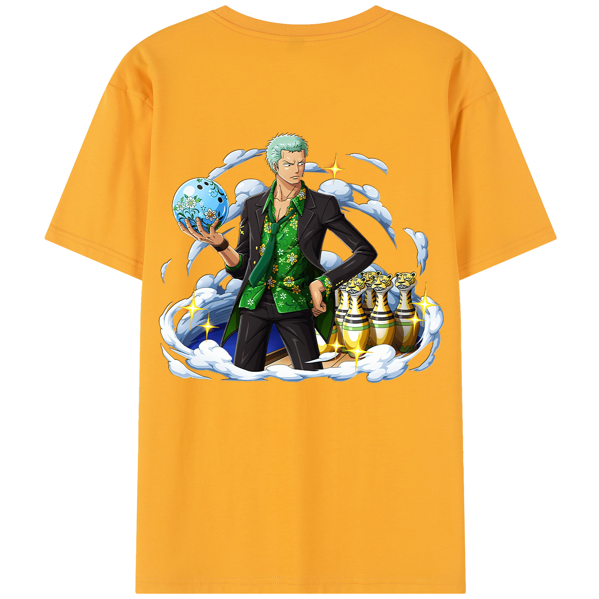 ワンピース ロロノア・ゾロ ONE PIECE Roronoa Zoro レディース半袖Tシャツ(バックプリント)