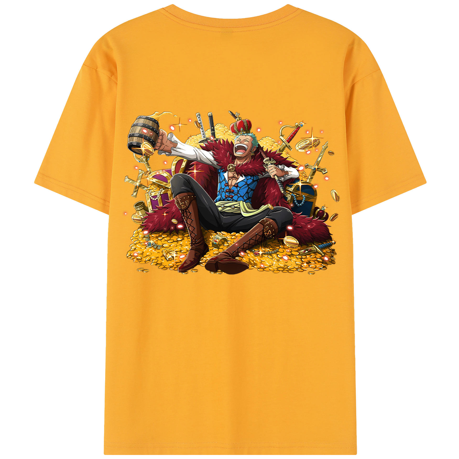 ワンピース ロロノア・ゾロ ONE PIECE Roronoa Zoro レディース半袖Tシャツ(バックプリント)