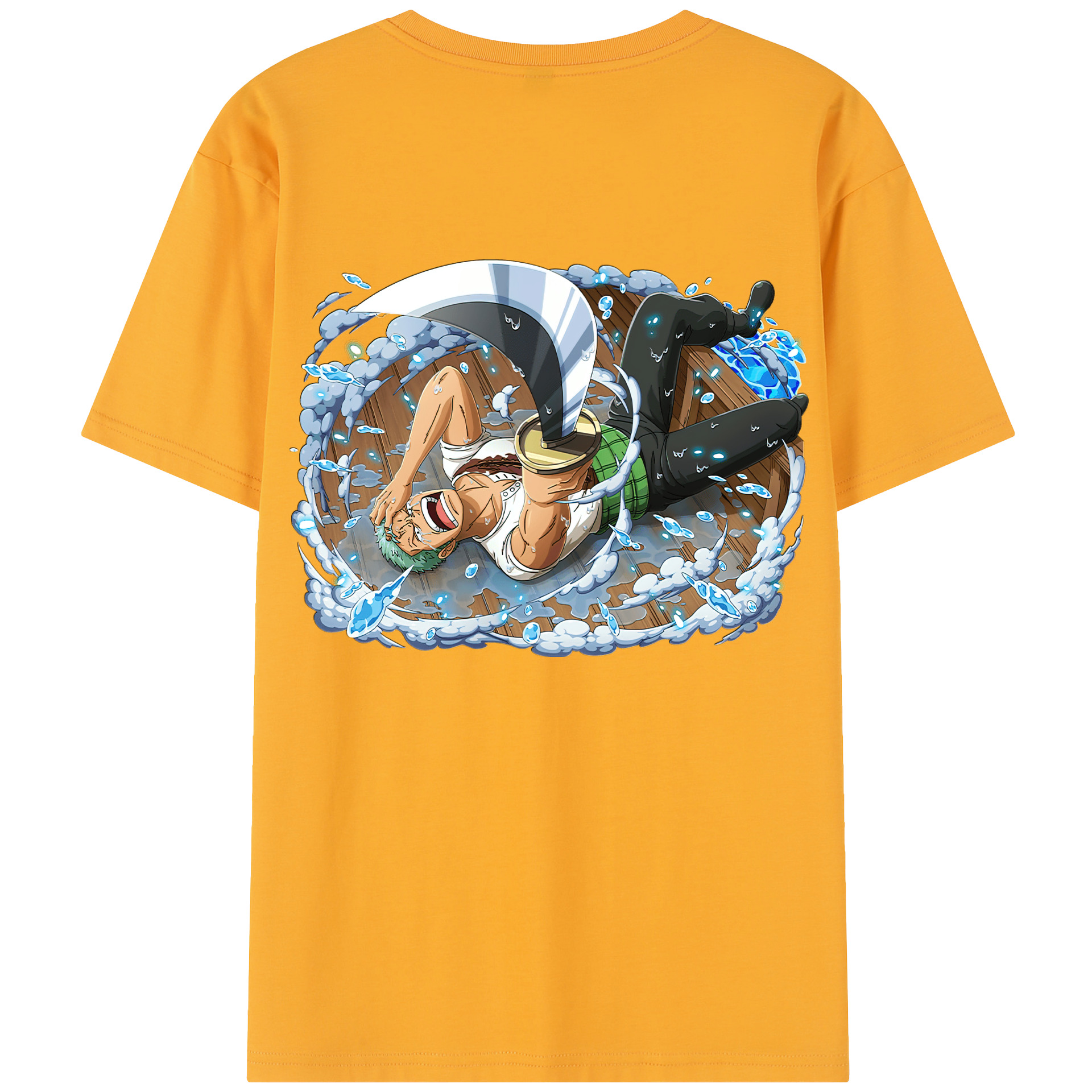 ワンピース ロロノア・ゾロ ONE PIECE Roronoa Zoro レディース半袖Tシャツ(バックプリント)