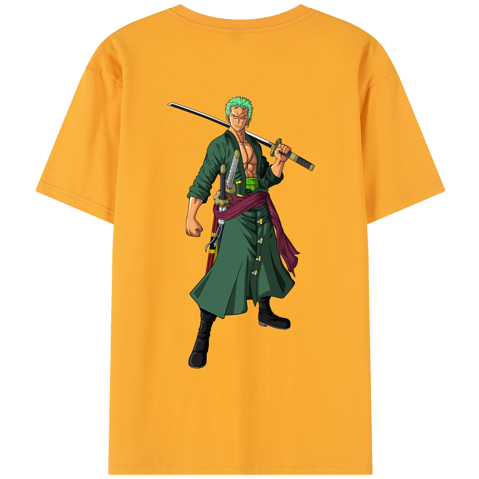 ワンピース ロロノア・ゾロ ONE PIECE Roronoa Zoro レディース半袖Tシャツ(バックプリント)