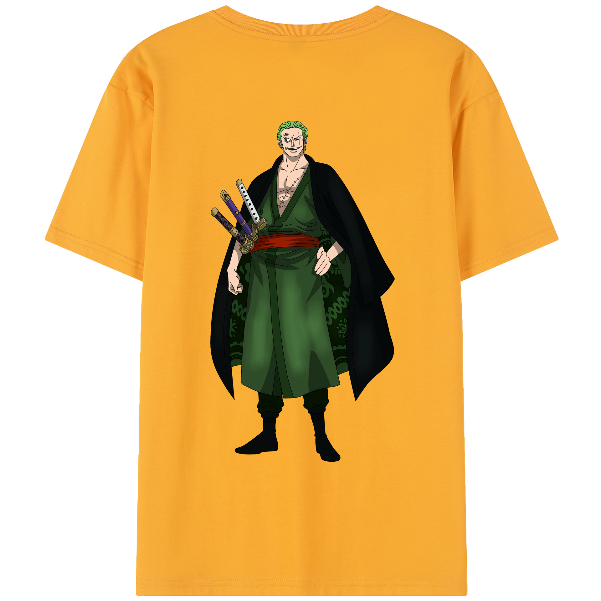 ワンピース ロロノア・ゾロ ONE PIECE Roronoa Zoro レディース半袖Tシャツ(バックプリント)
