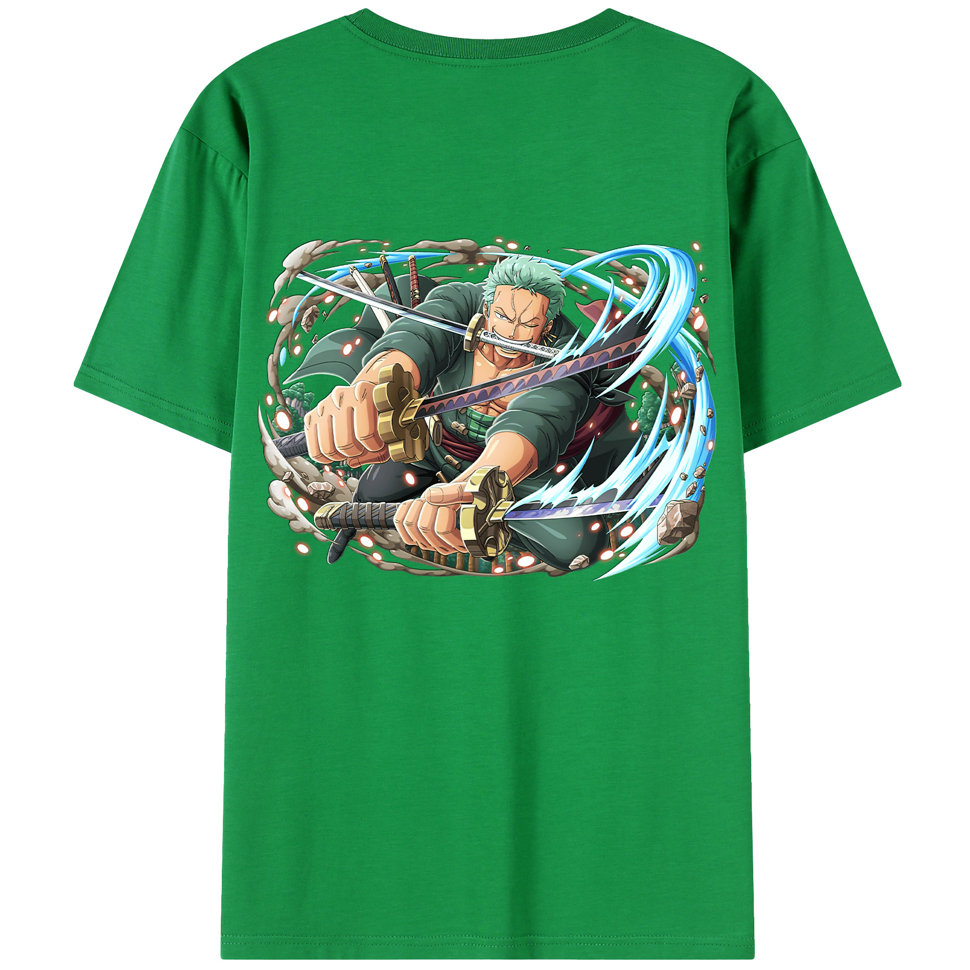 ワンピース ロロノア・ゾロ ONE PIECE Roronoa Zoro レディース半袖Tシャツ(バックプリント)