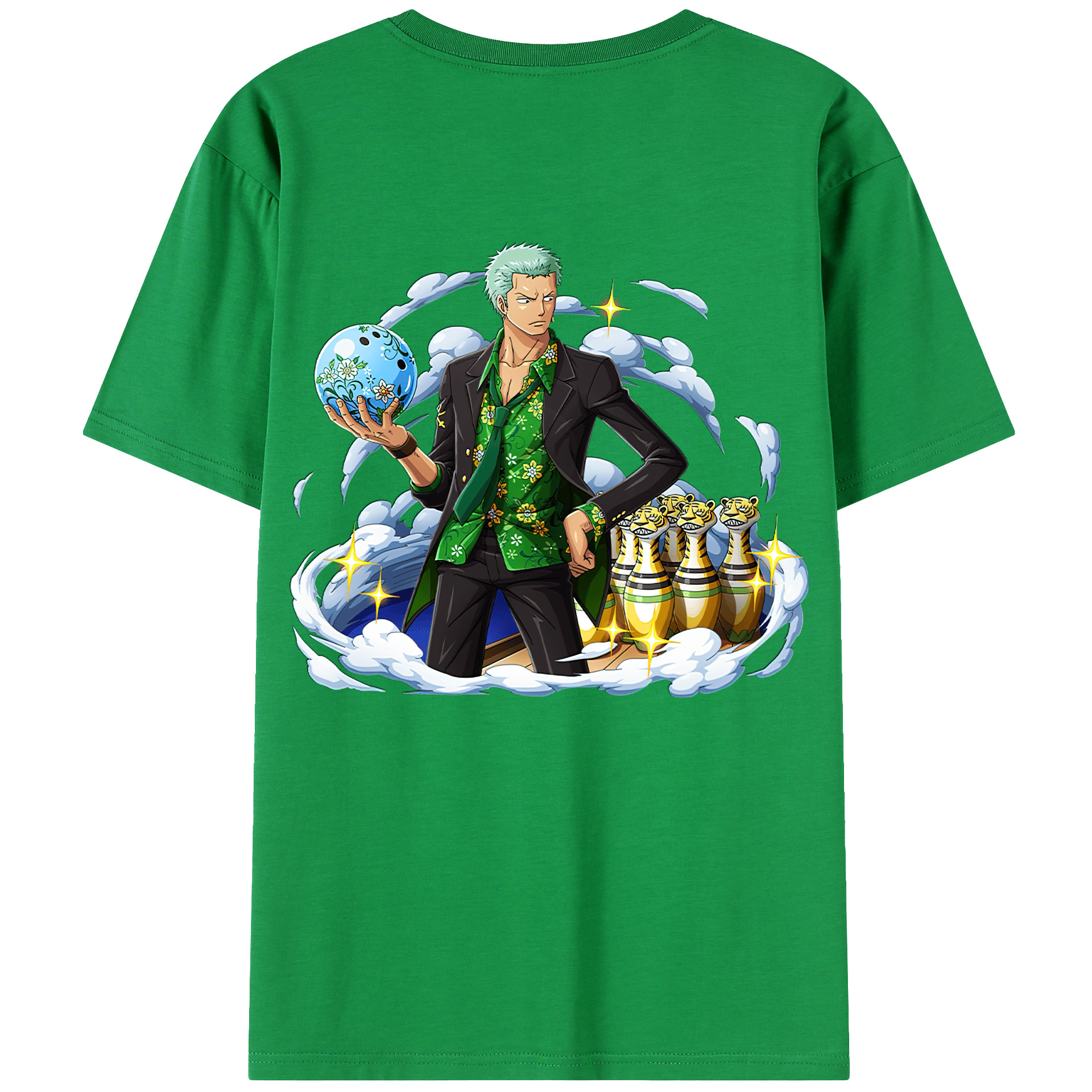 ワンピース ロロノア・ゾロ ONE PIECE Roronoa Zoro レディース半袖Tシャツ(バックプリント)
