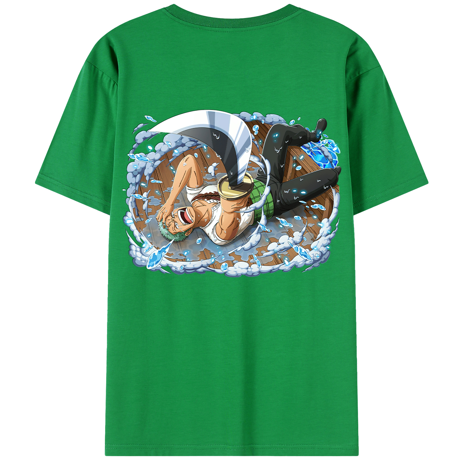 ワンピース ロロノア・ゾロ ONE PIECE Roronoa Zoro レディース半袖Tシャツ(バックプリント)