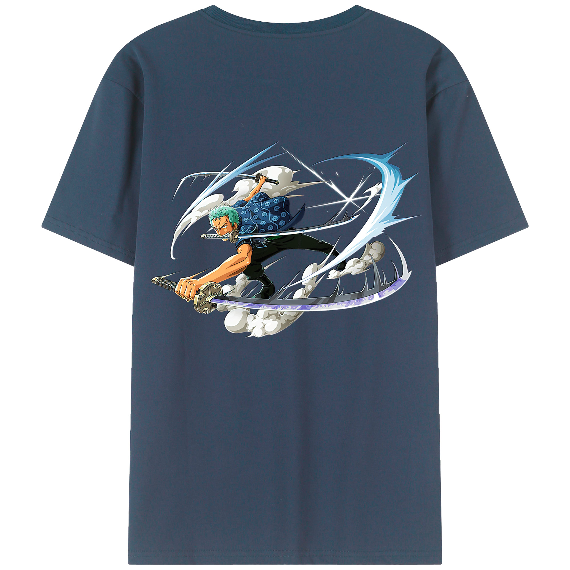 ワンピース ロロノア・ゾロ ONE PIECE Roronoa Zoro レディース半袖Tシャツ(バックプリント)