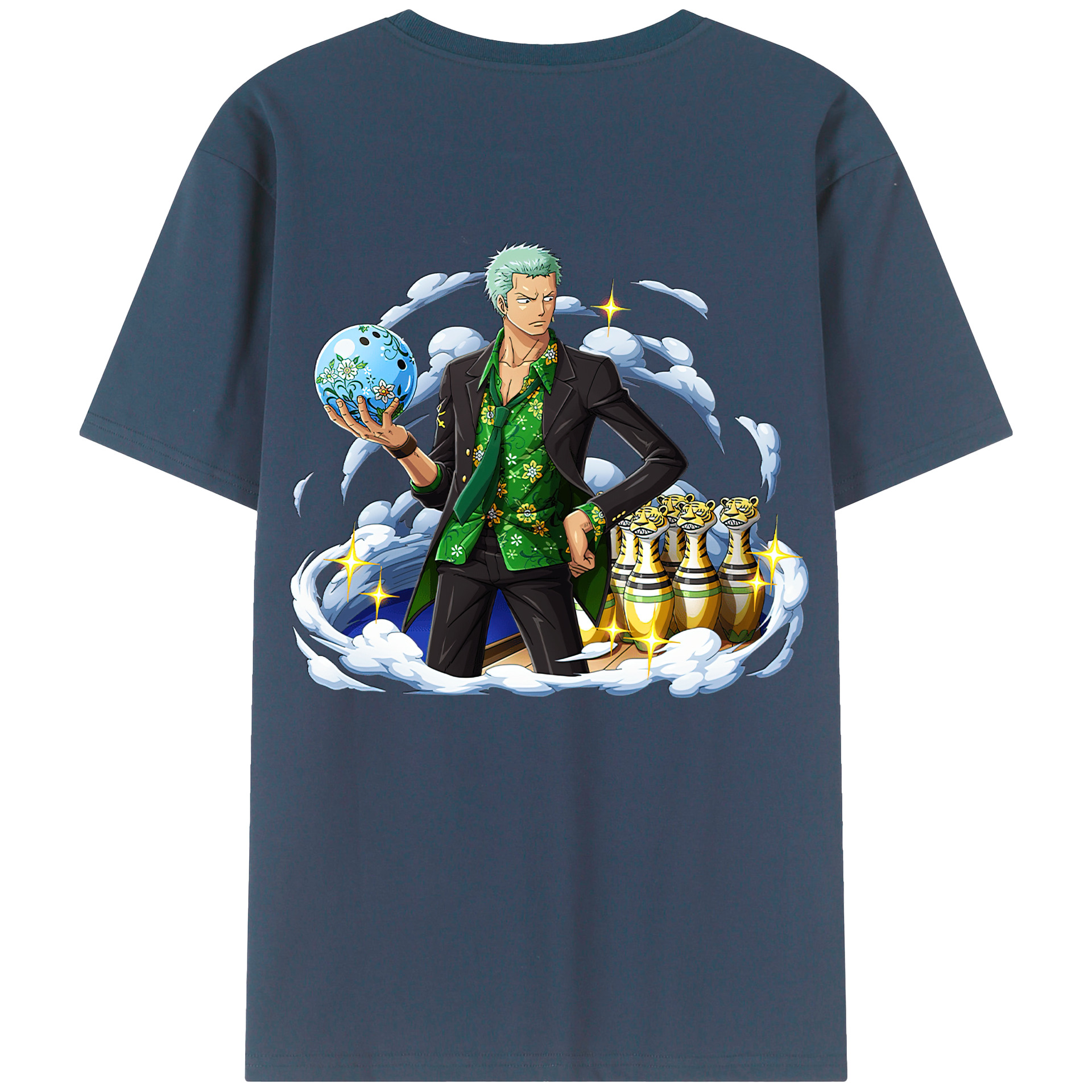 ワンピース ロロノア・ゾロ ONE PIECE Roronoa Zoro レディース半袖Tシャツ(バックプリント)