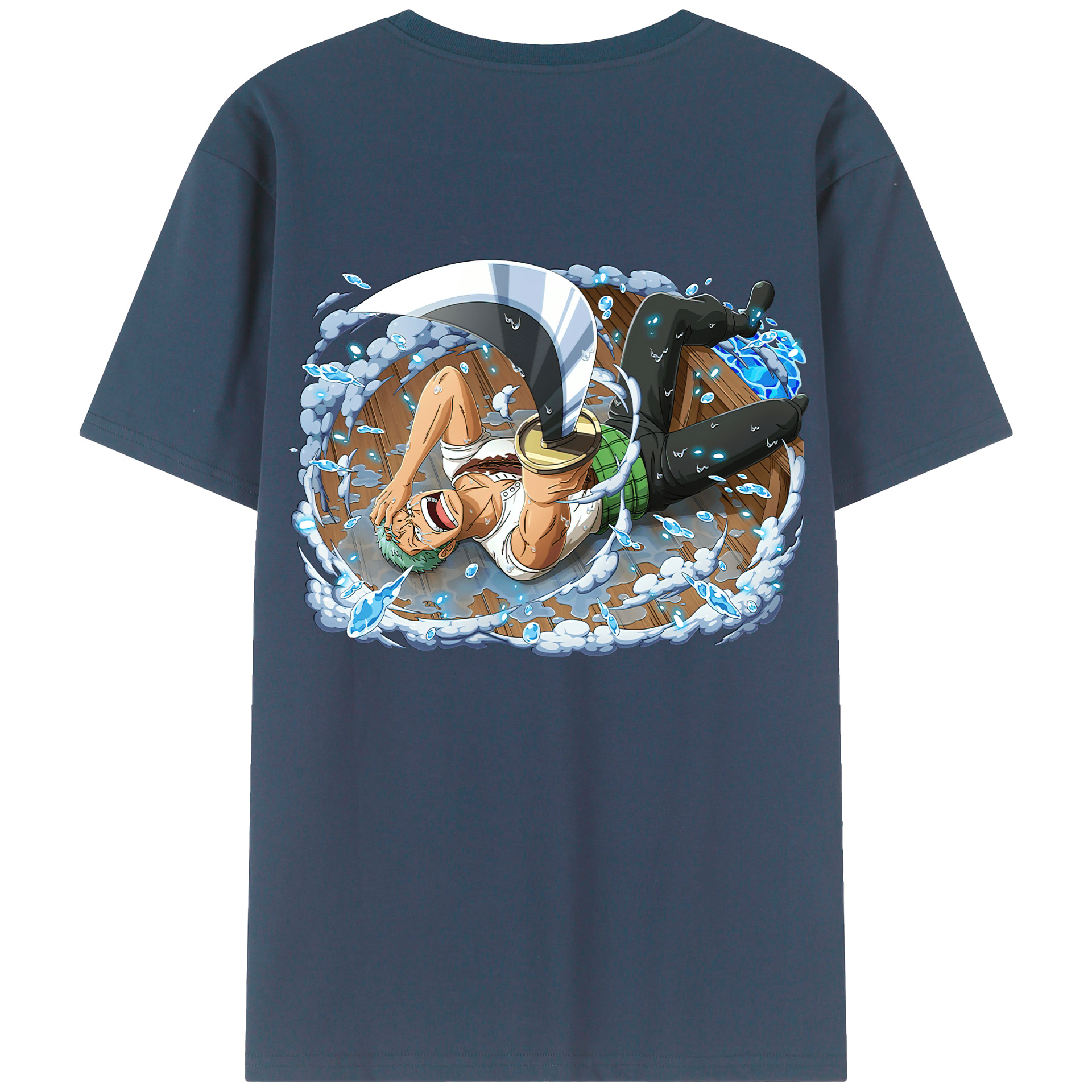ワンピース ロロノア・ゾロ ONE PIECE Roronoa Zoro レディース半袖Tシャツ(バックプリント)