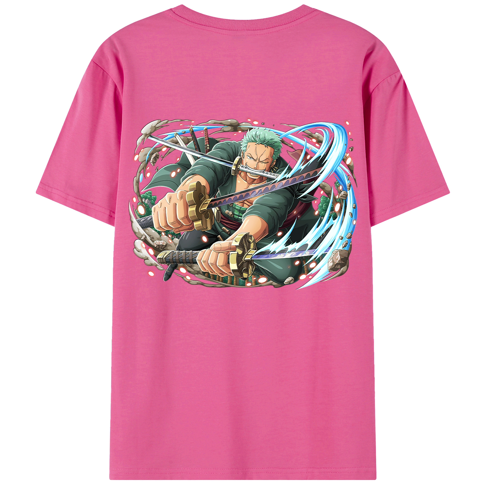 ワンピース ロロノア・ゾロ ONE PIECE Roronoa Zoro レディース半袖Tシャツ(バックプリント)