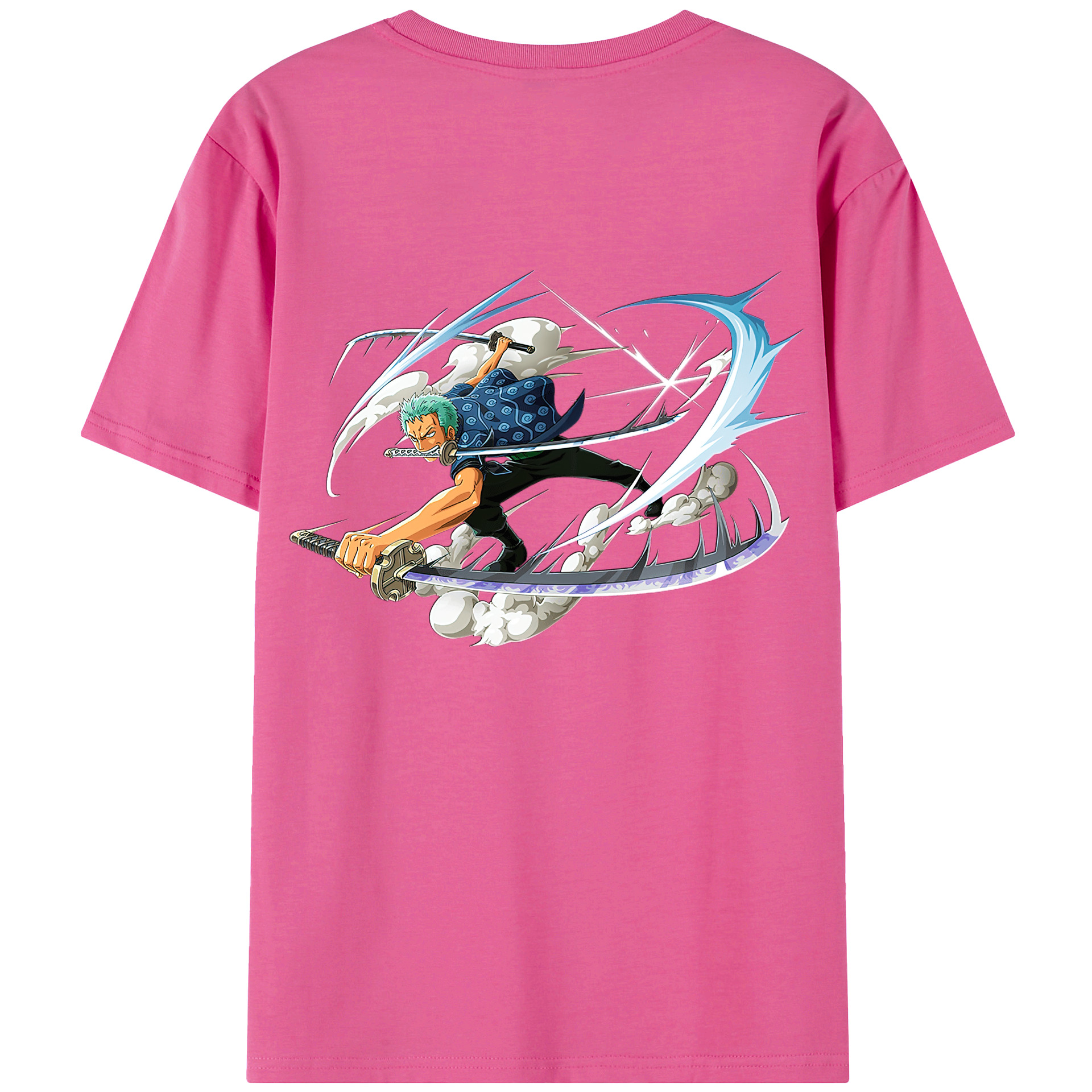 ワンピース ロロノア・ゾロ ONE PIECE Roronoa Zoro レディース半袖Tシャツ(バックプリント)