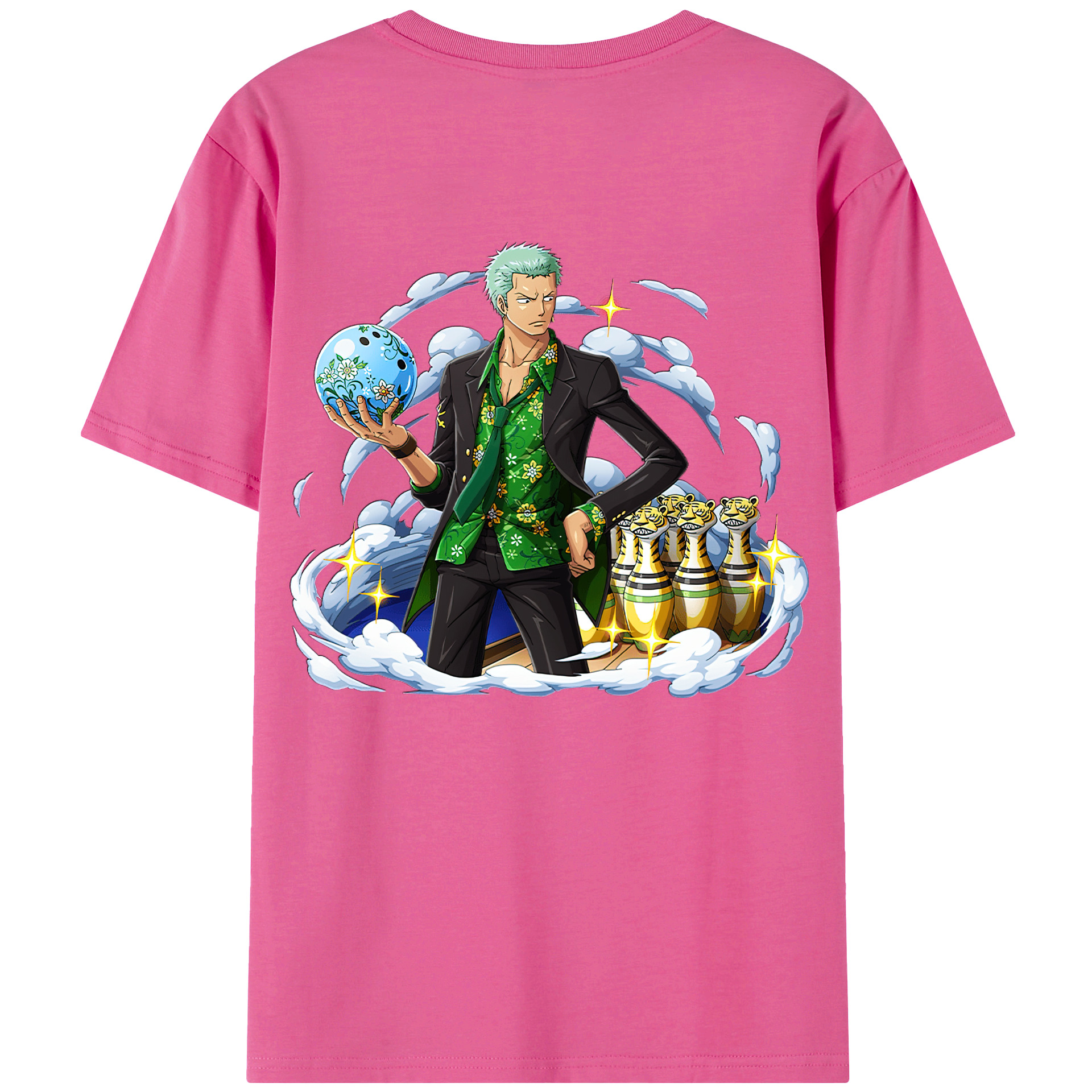 ワンピース ロロノア・ゾロ ONE PIECE Roronoa Zoro レディース半袖Tシャツ(バックプリント)