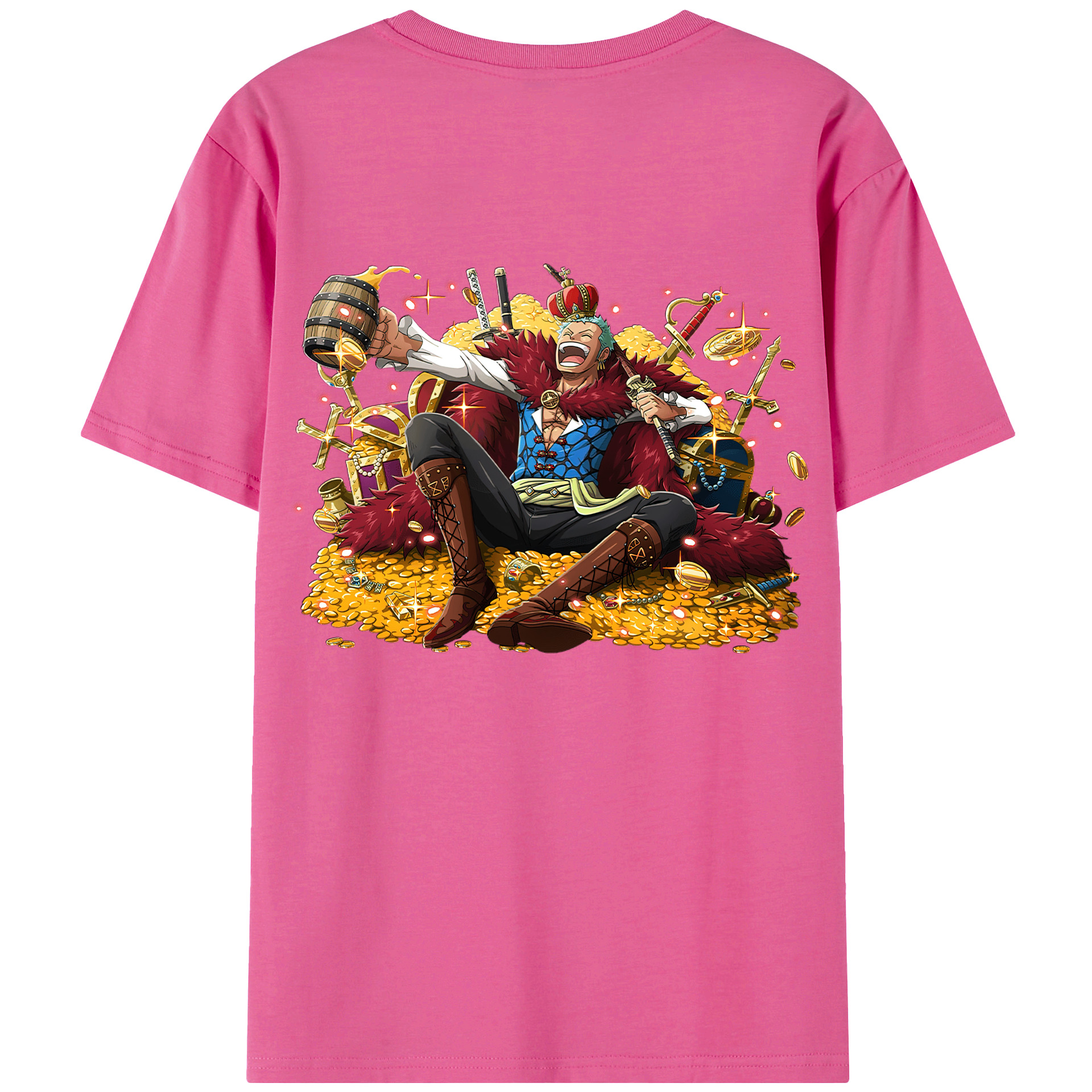 ワンピース ロロノア・ゾロ ONE PIECE Roronoa Zoro レディース半袖Tシャツ(バックプリント)