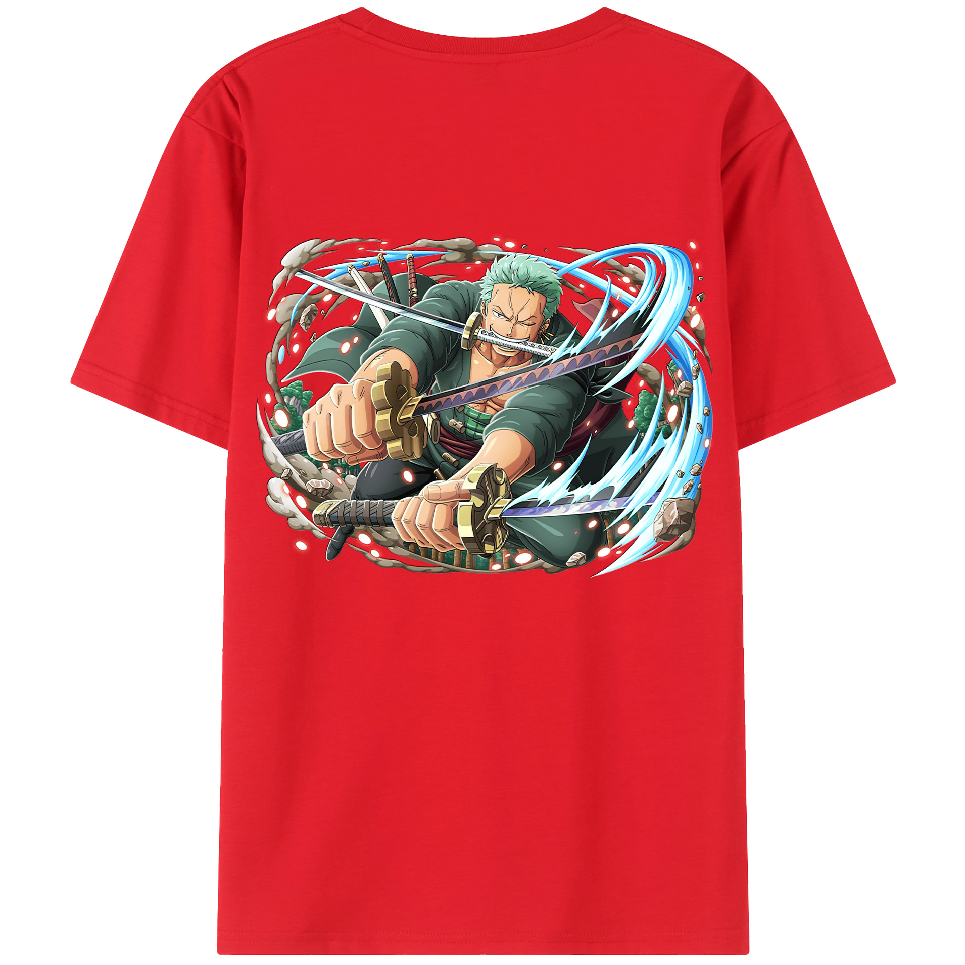 ワンピース ロロノア・ゾロ ONE PIECE Roronoa Zoro レディース半袖Tシャツ(バックプリント)