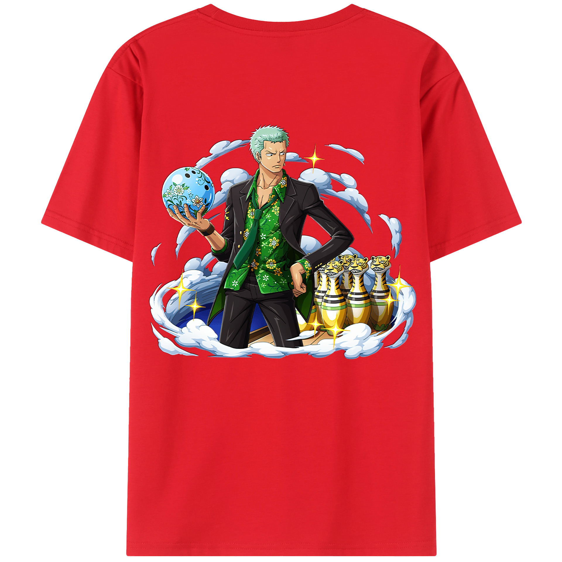 ワンピース ロロノア・ゾロ ONE PIECE Roronoa Zoro レディース半袖Tシャツ(バックプリント)