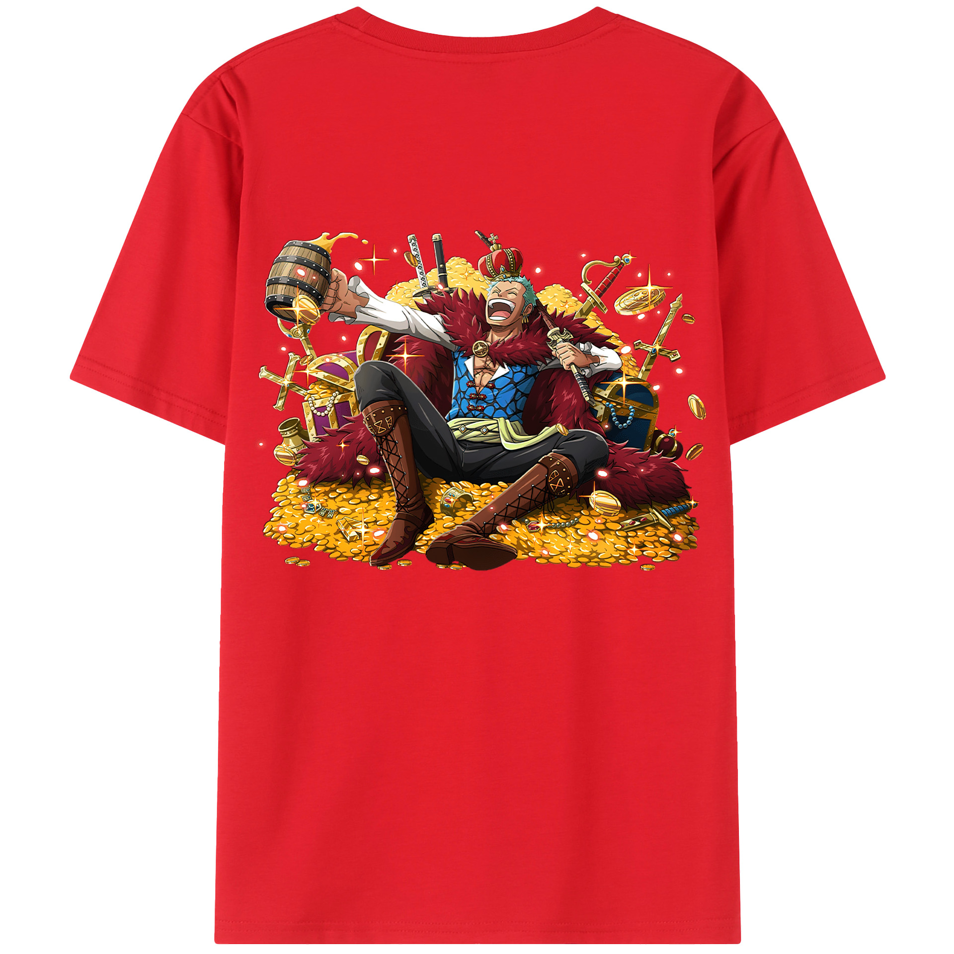 ワンピース ロロノア・ゾロ ONE PIECE Roronoa Zoro レディース半袖Tシャツ(バックプリント)