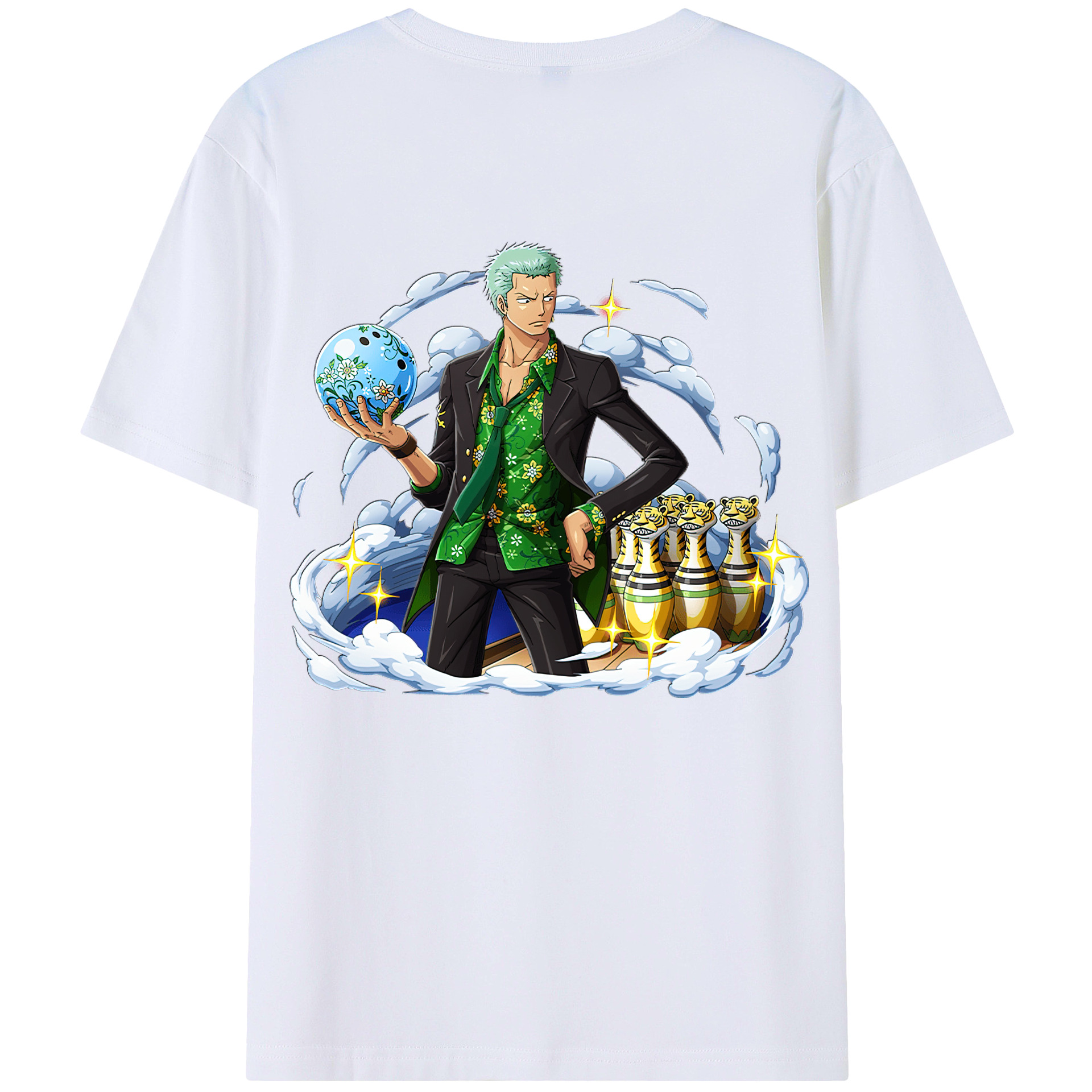 ワンピース ロロノア・ゾロ ONE PIECE Roronoa Zoro レディース半袖Tシャツ(バックプリント)