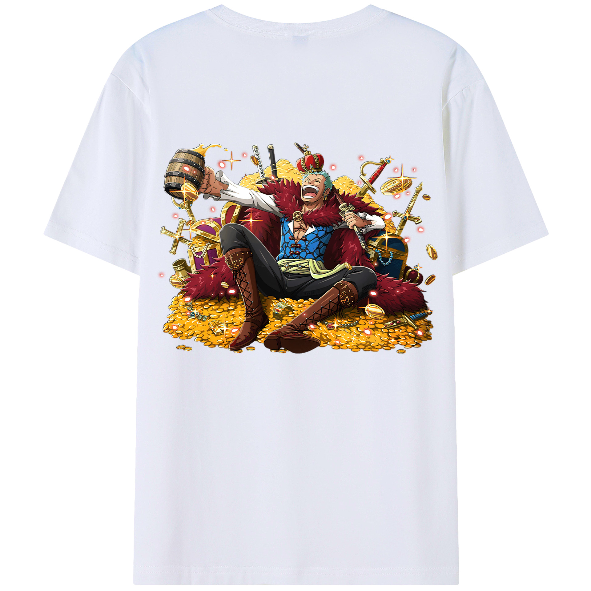 ワンピース ロロノア・ゾロ ONE PIECE Roronoa Zoro レディース半袖Tシャツ(バックプリント)