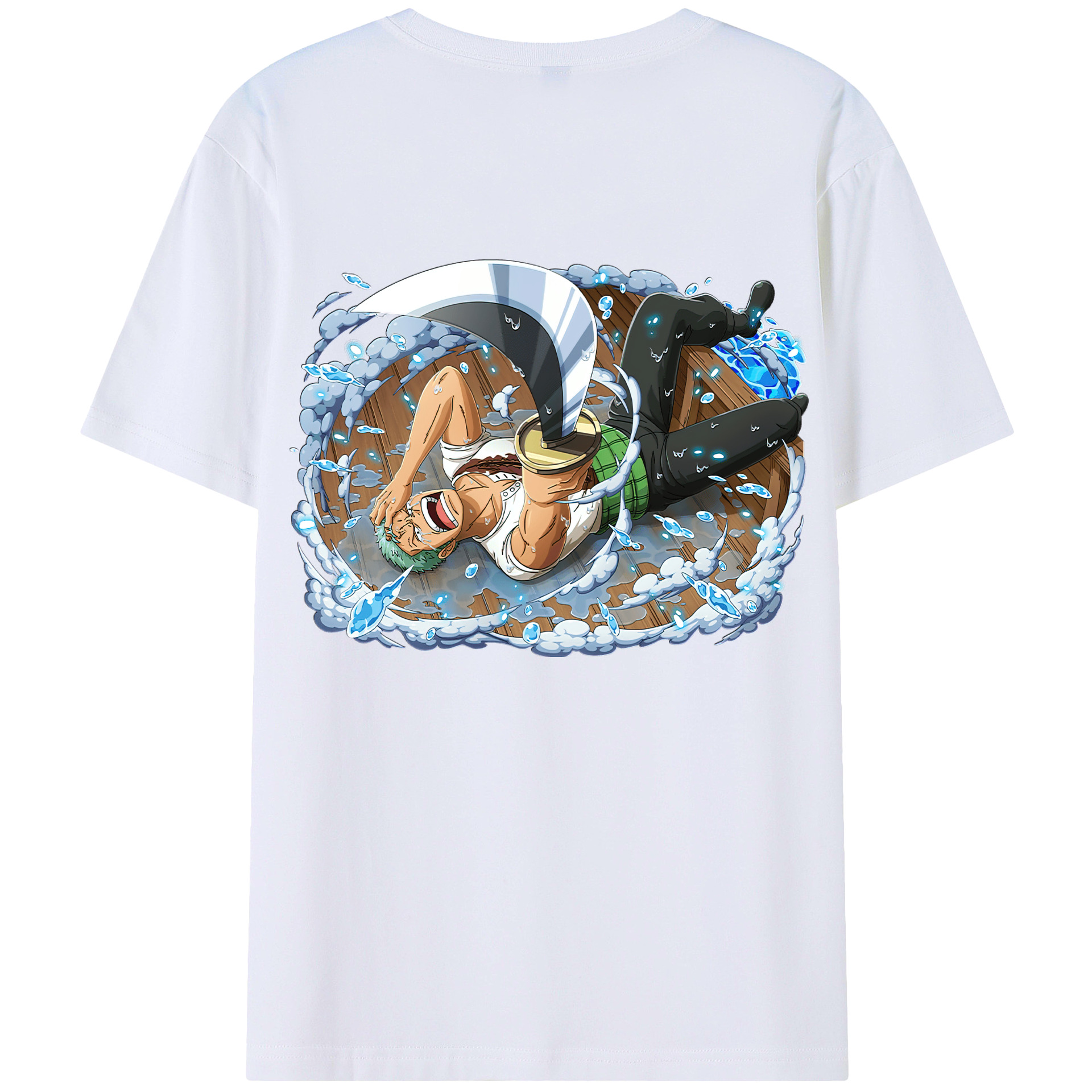 ワンピース ロロノア・ゾロ ONE PIECE Roronoa Zoro レディース半袖Tシャツ(バックプリント)