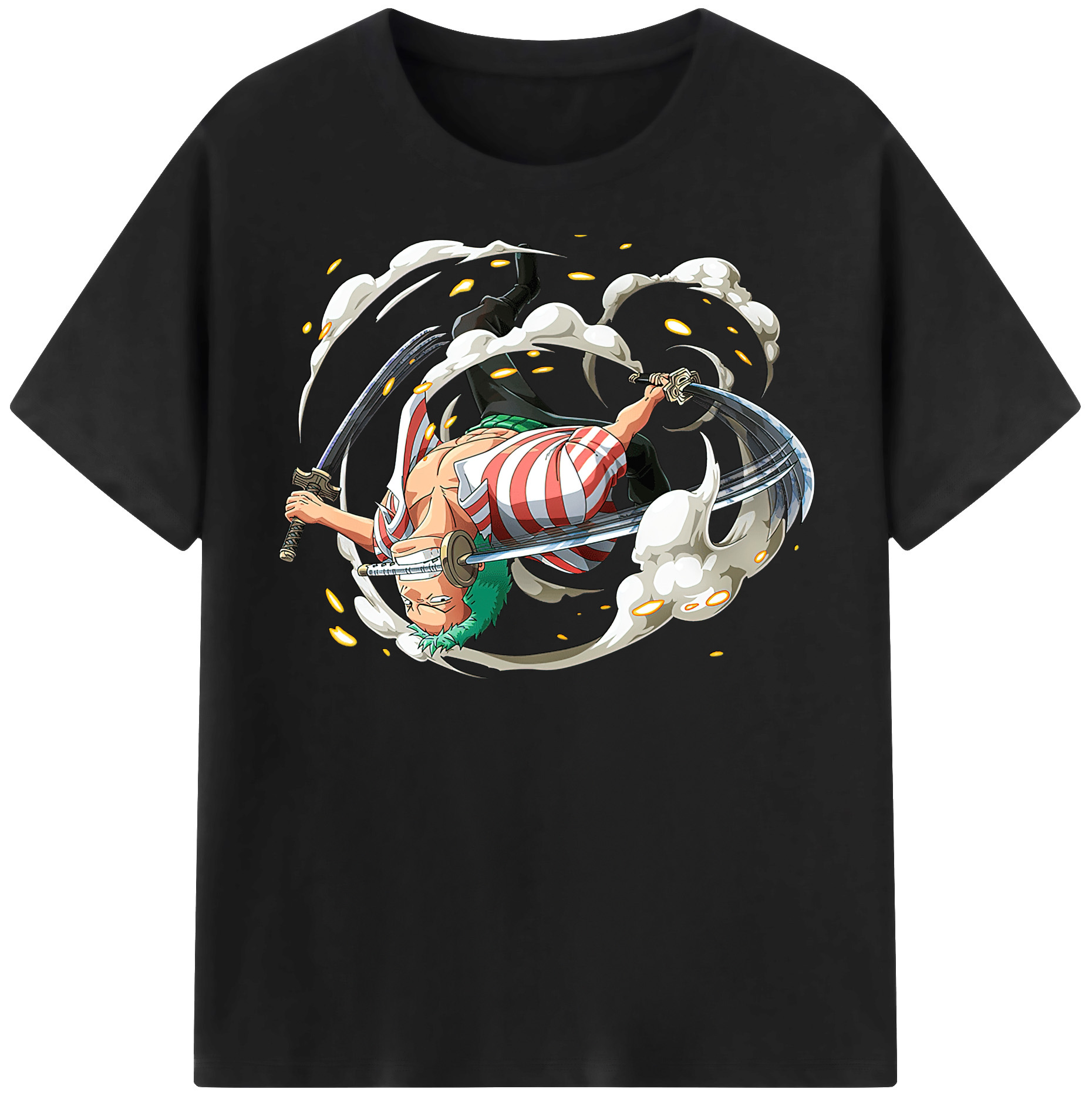 ワンピース ロロノア・ゾロ ONE PIECE Roronoa Zoro レディースカジュアルプリントTシャツ（綿100％）