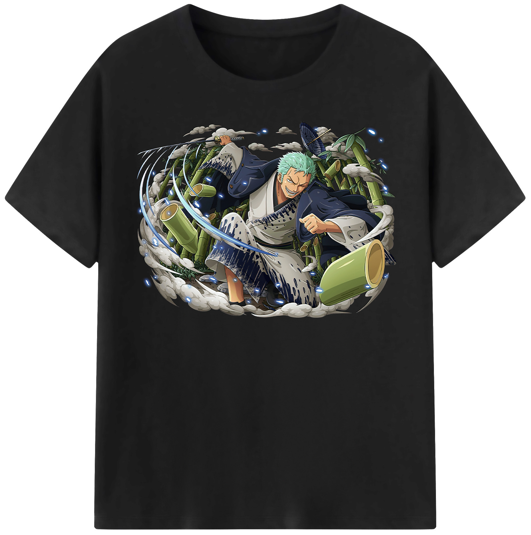 ワンピース ロロノア・ゾロ ONE PIECE Roronoa Zoro レディースカジュアルプリントTシャツ（綿100％）