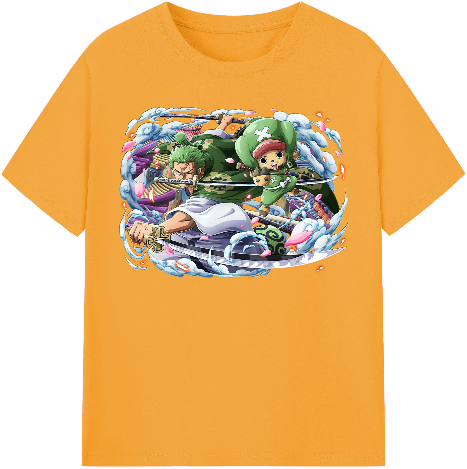 ワンピース ロロノア・ゾロ ONE PIECE Roronoa Zoro レディースカジュアルプリントTシャツ（綿100％）