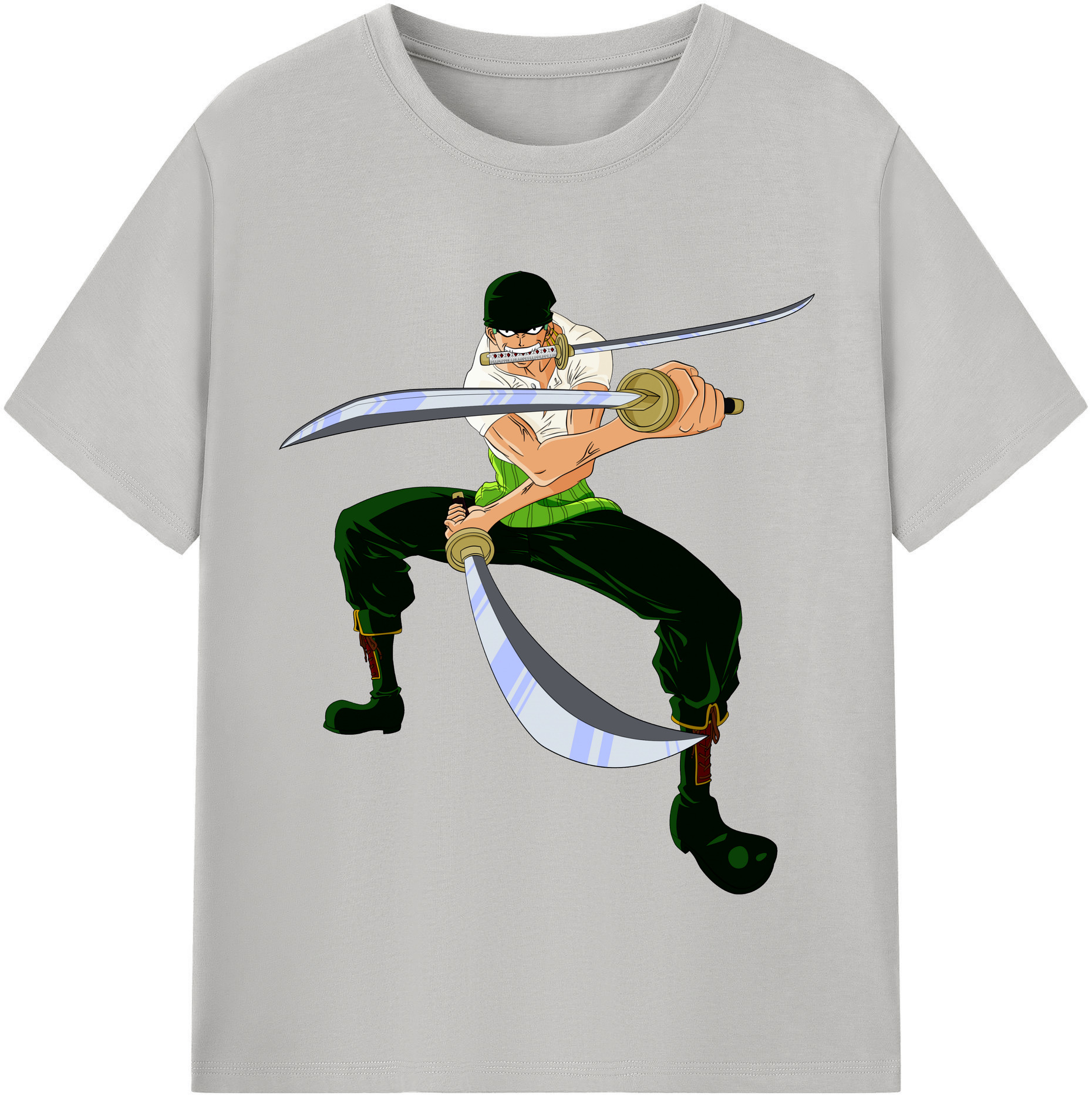 ワンピース ロロノア・ゾロ ONE PIECE Roronoa Zoro レディースカジュアルプリントTシャツ（綿100％）